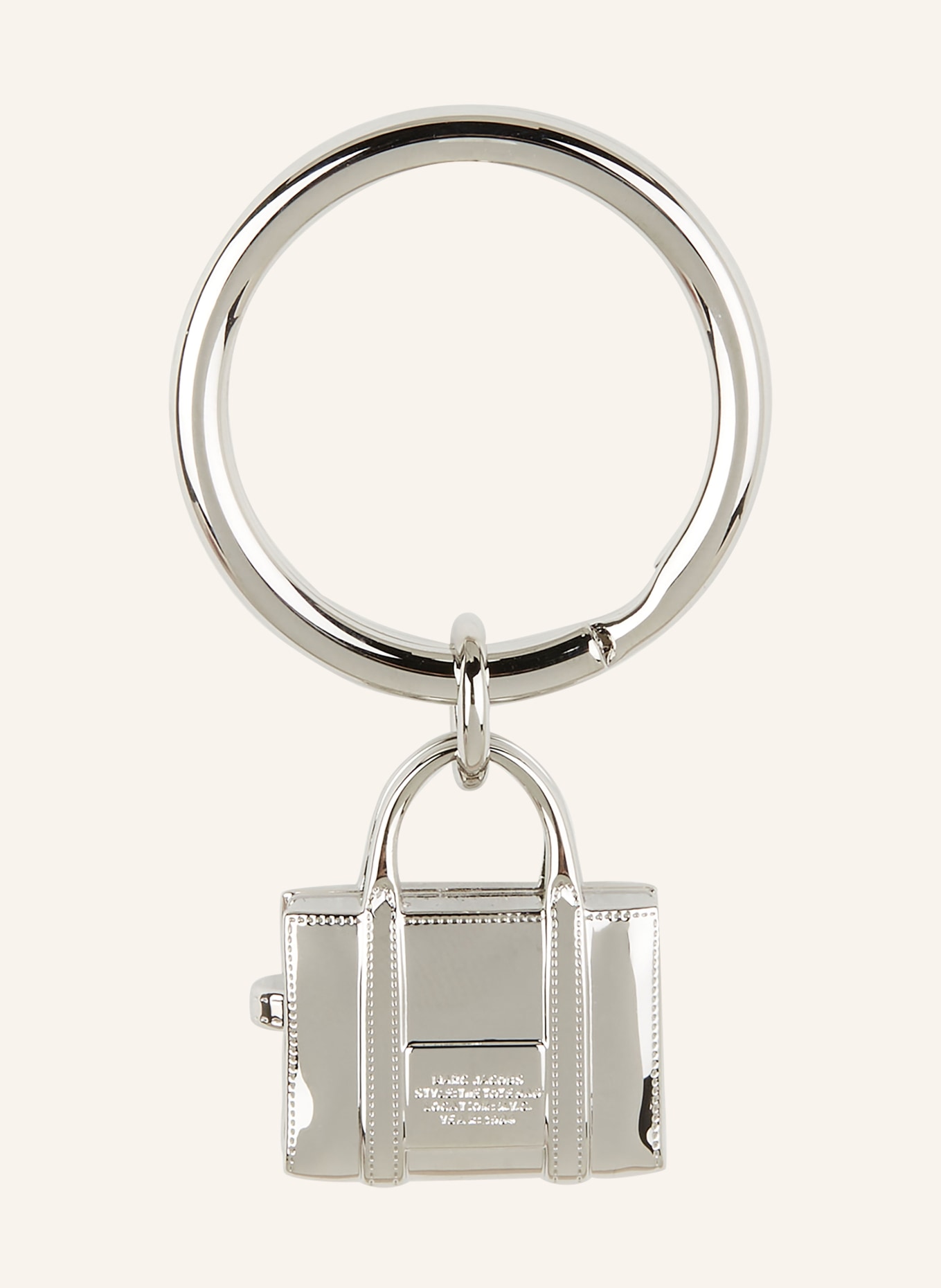 MARC JACOBS Keyring and bag pendant THE TOTE BAG, Color: SILVER (Image 2)