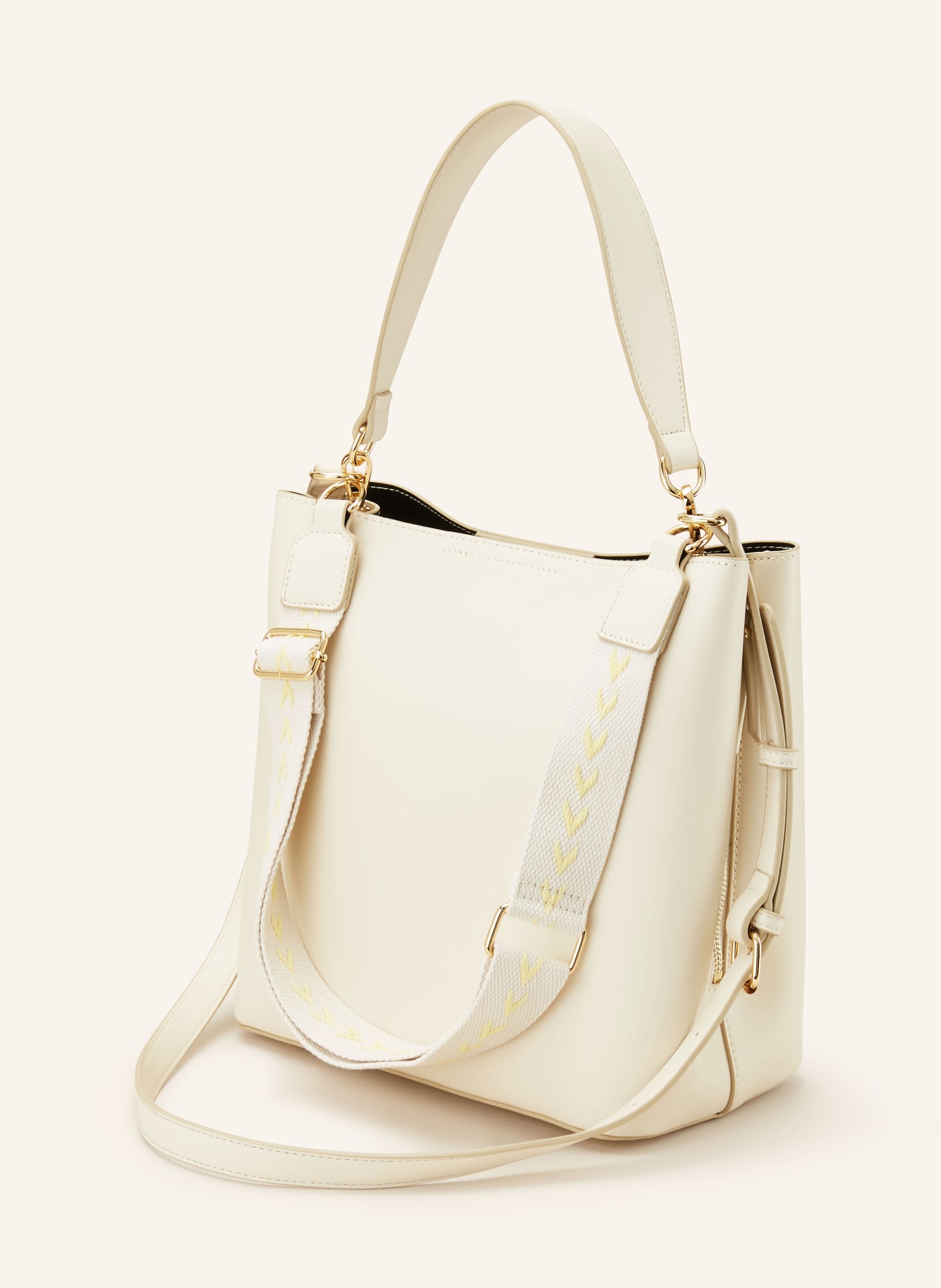 SEIDENFELT Hobo bag LILLA with removable pouch, Color: CREAM (Image 2)