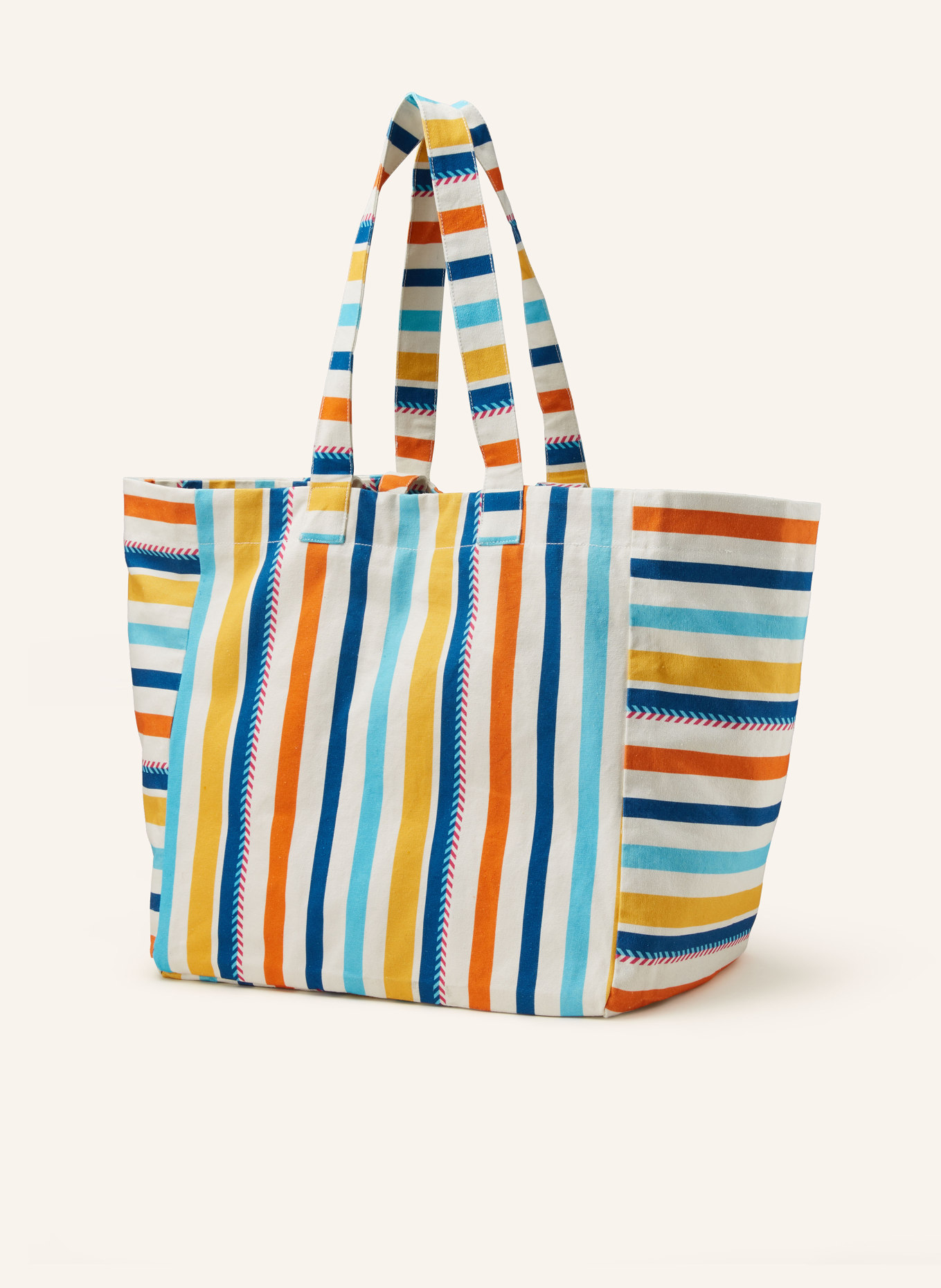 CODELLO Beach bag, Color: WHITE/ ORANGE/ BLUE (Image 2)