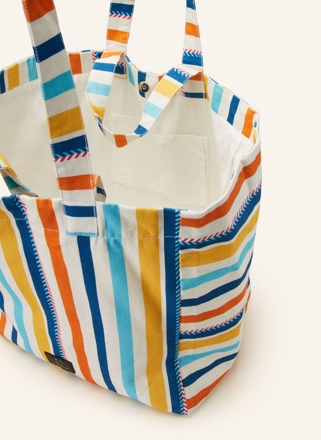 CODELLO Strandtasche, Farbe: WEISS/ ORANGE/ BLAU (Bild 3)