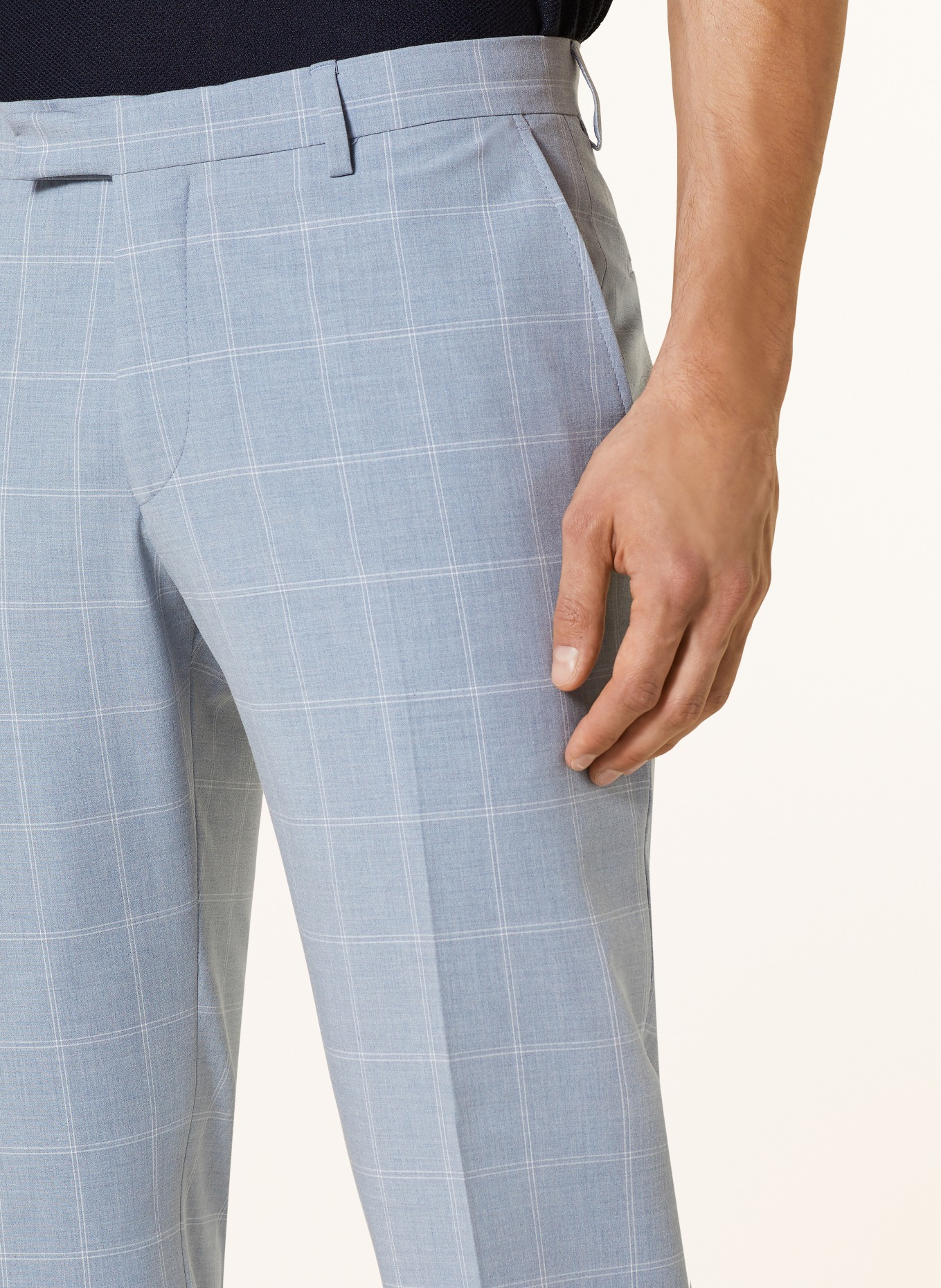 pierre cardin Oblekové kalhoty RYAN Extra Slim Fit, Barva: 6027 Blue bell (Obrázek 6)