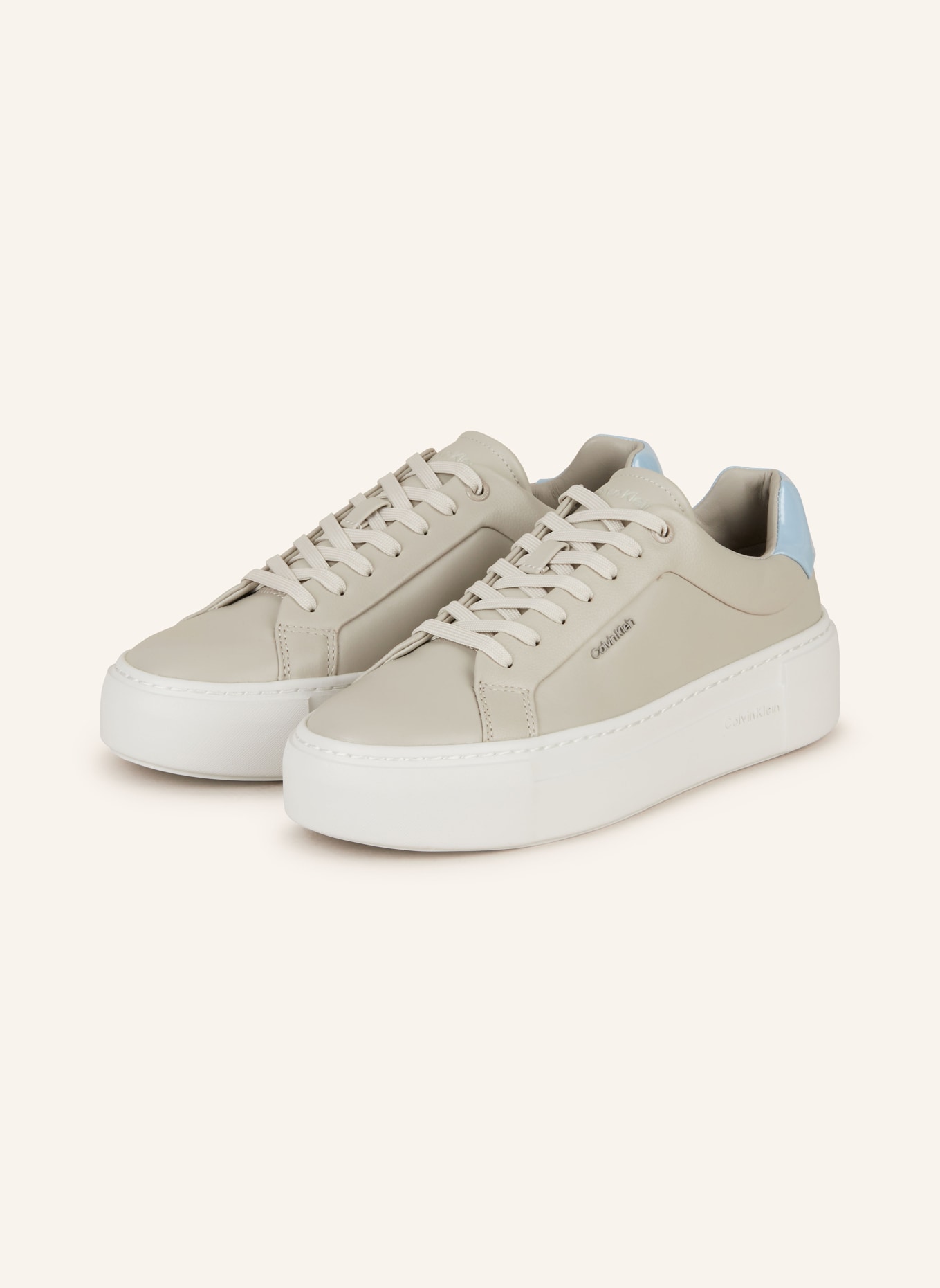 Calvin Klein Sneakers, Color: LIGHT GRAY/ LIGHT BLUE (Image 1)