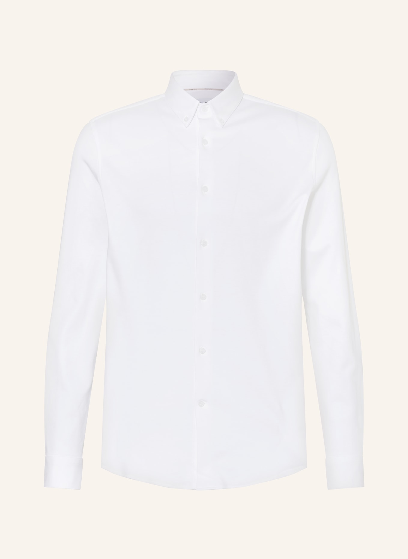 Calvin Klein Jerseyhemd Regular Fit, Farbe: WEISS (Bild 1)