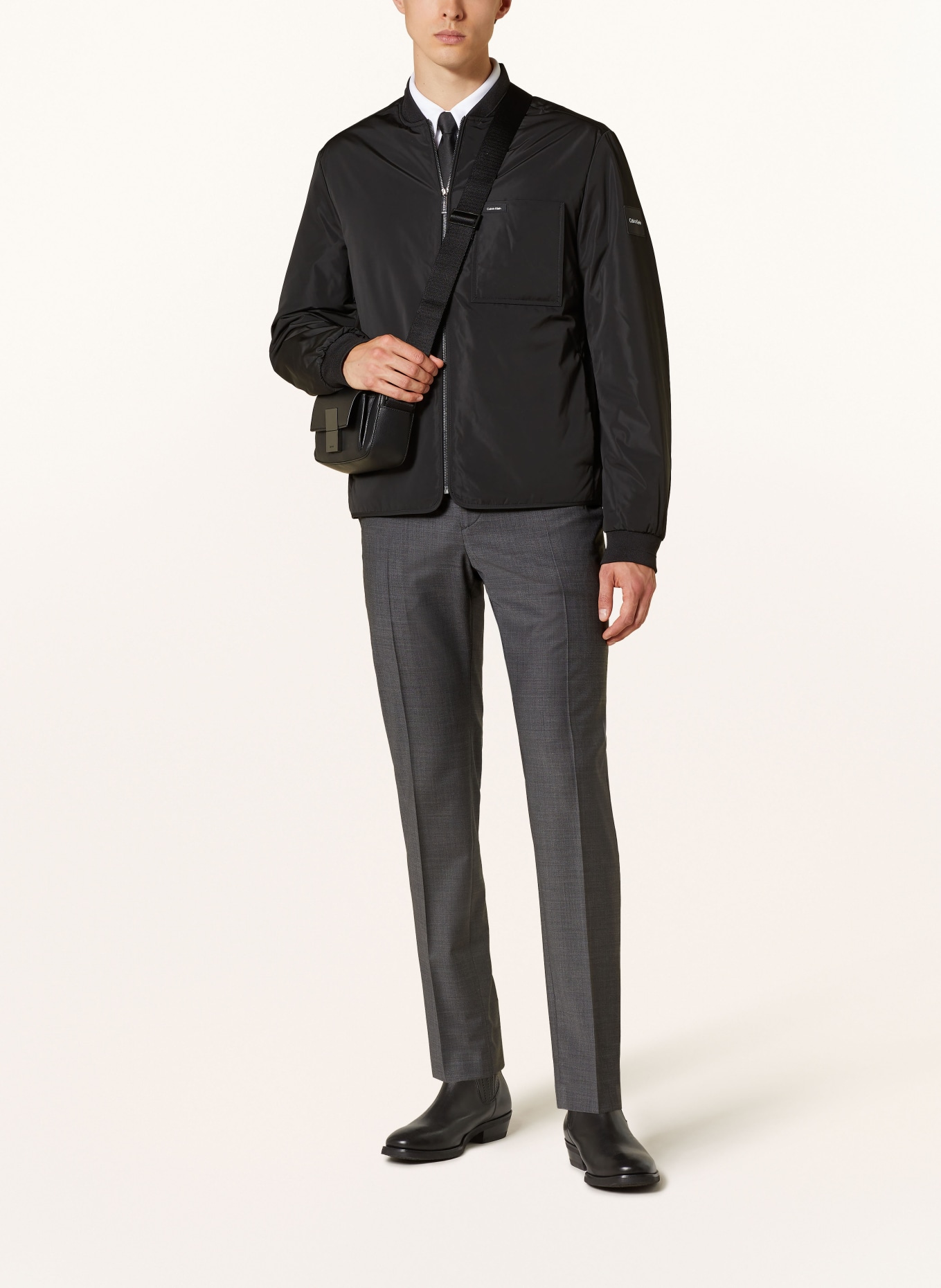 Calvin Klein Trousers slim fit, Color: DARK GRAY (Image 2)