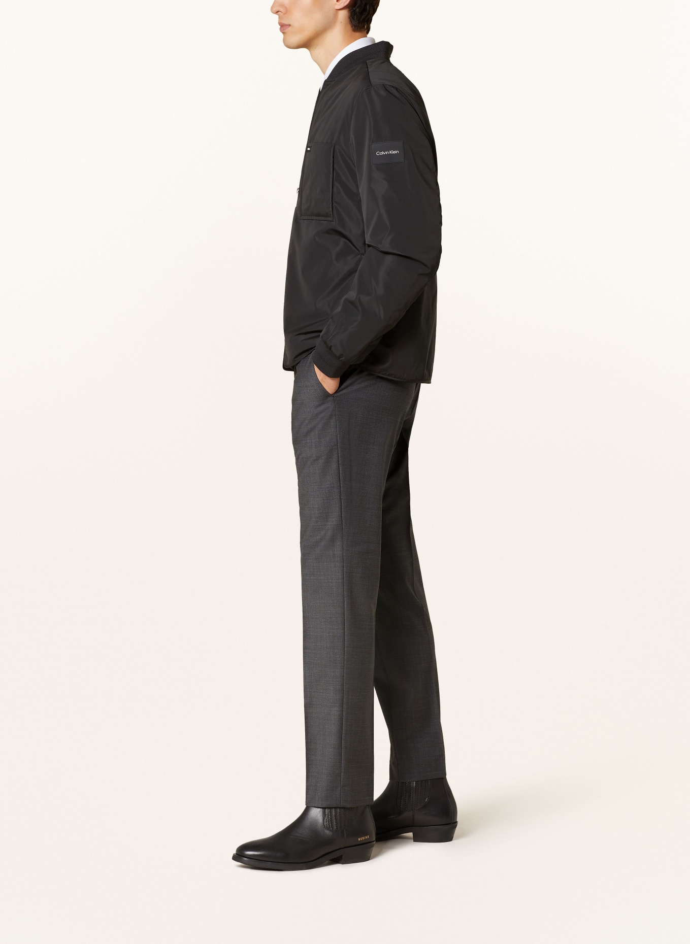 Calvin Klein Trousers slim fit, Color: DARK GRAY (Image 4)