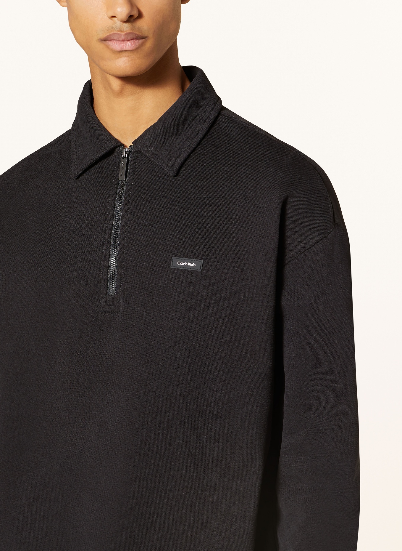 Calvin Klein Half-zip sweater, Color: BLACK (Image 4)