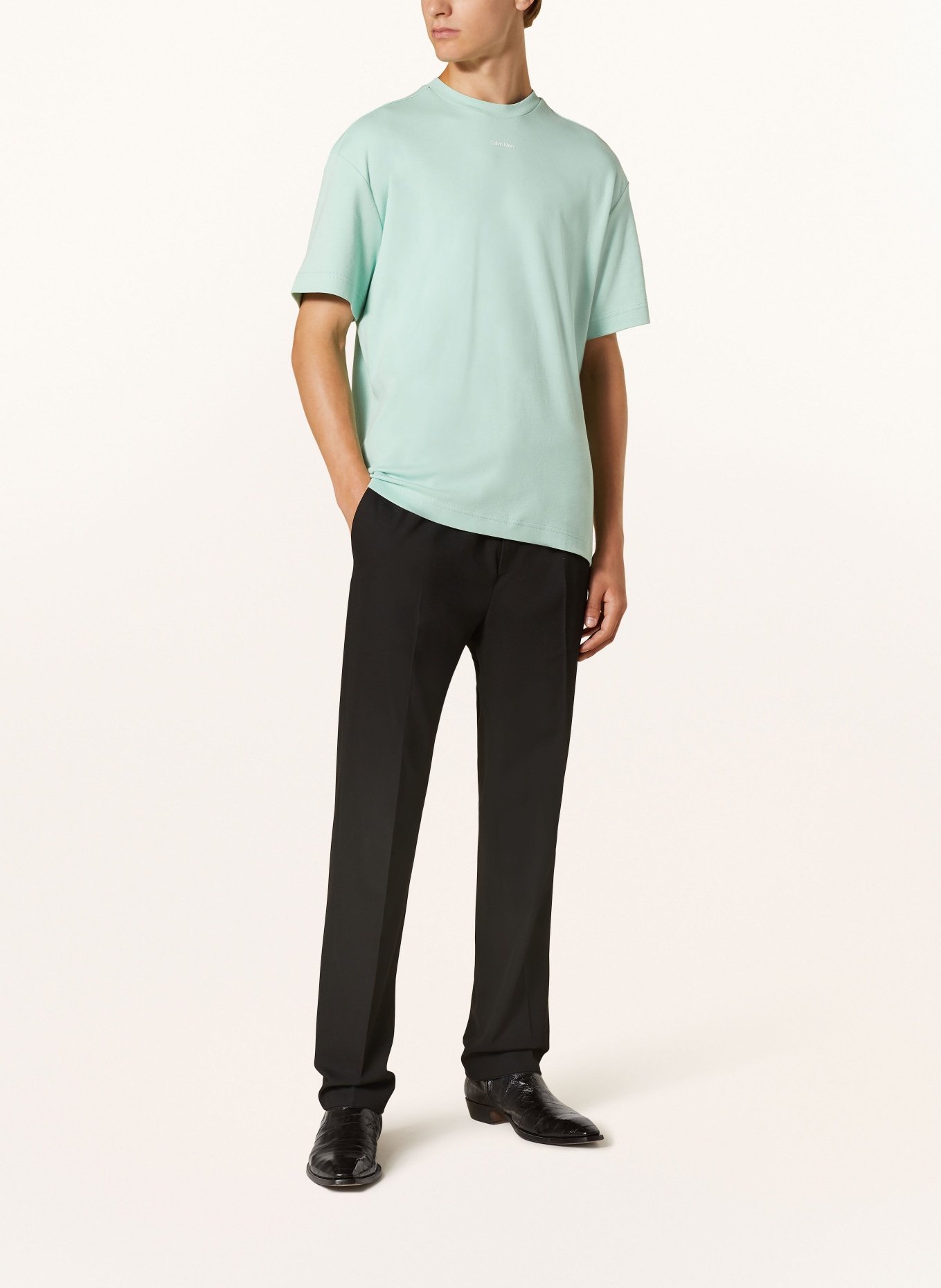 Calvin Klein T-shirt, Kolor: JASNOZIELONY (Obrazek 2)