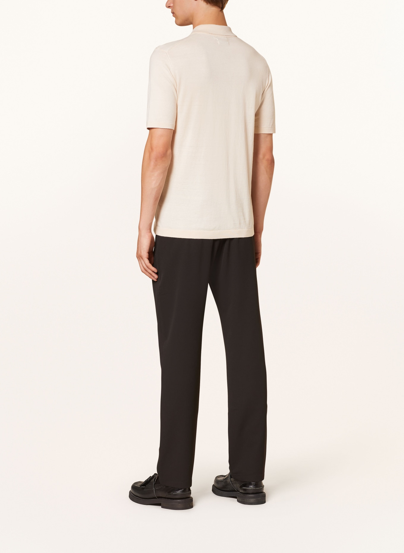 Calvin Klein Strick-Poloshirt, Farbe: CREME (Bild 3)