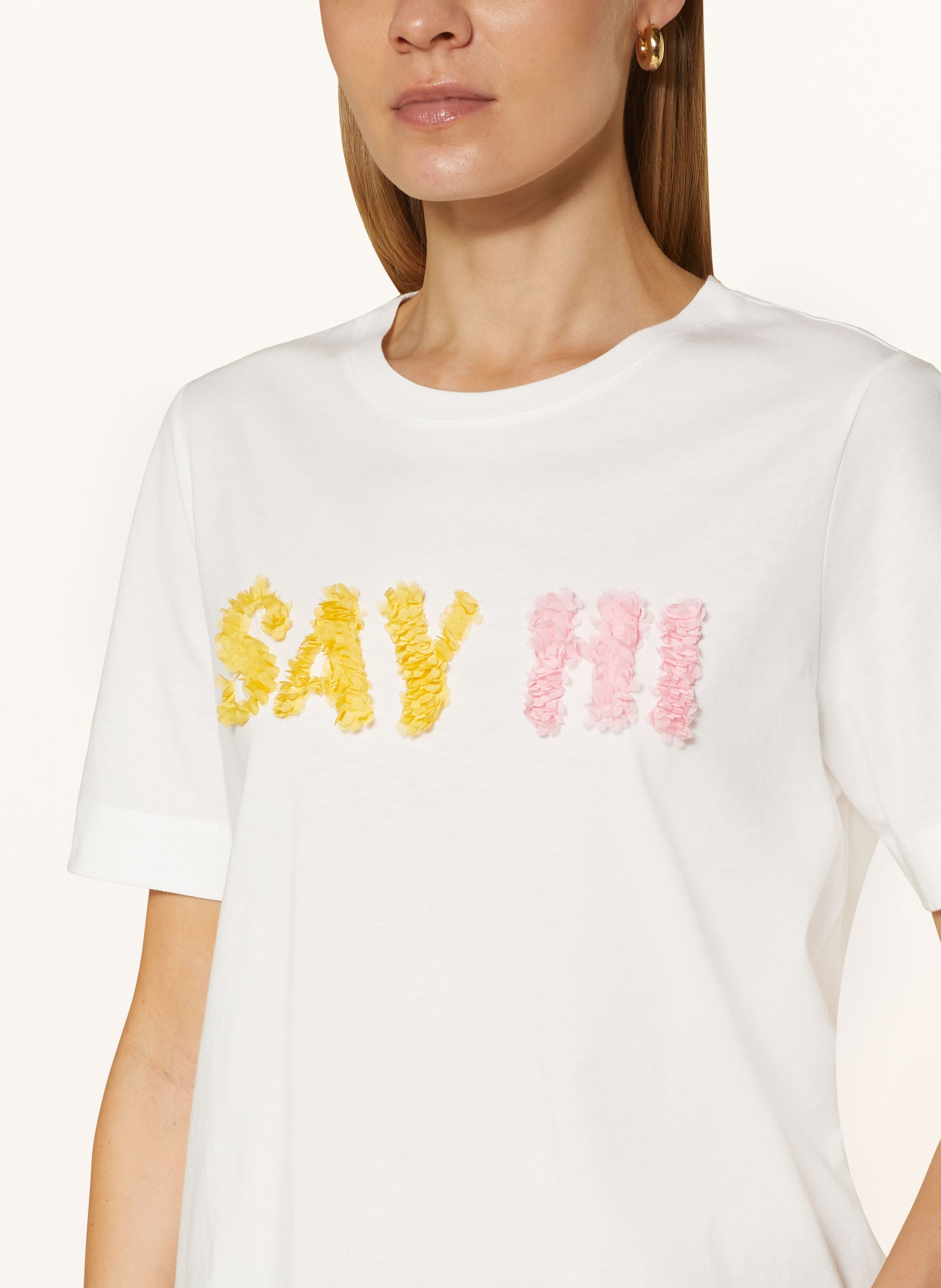 CARTOON T-shirt, Color: WHITE/ YELLOW/ PINK (Image 4)
