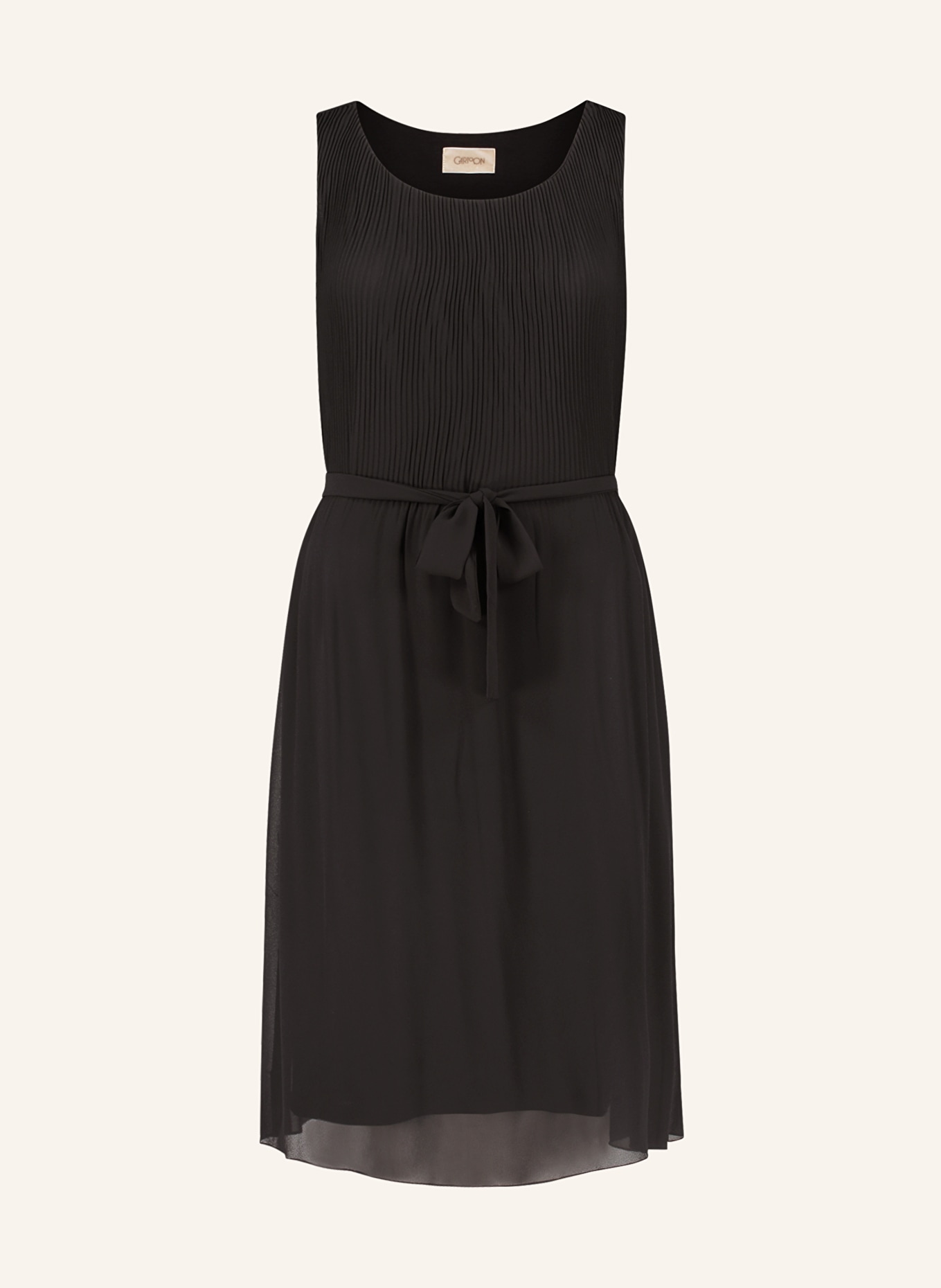 CARTOON Pleated dress, Color: BLACK (Image 1)