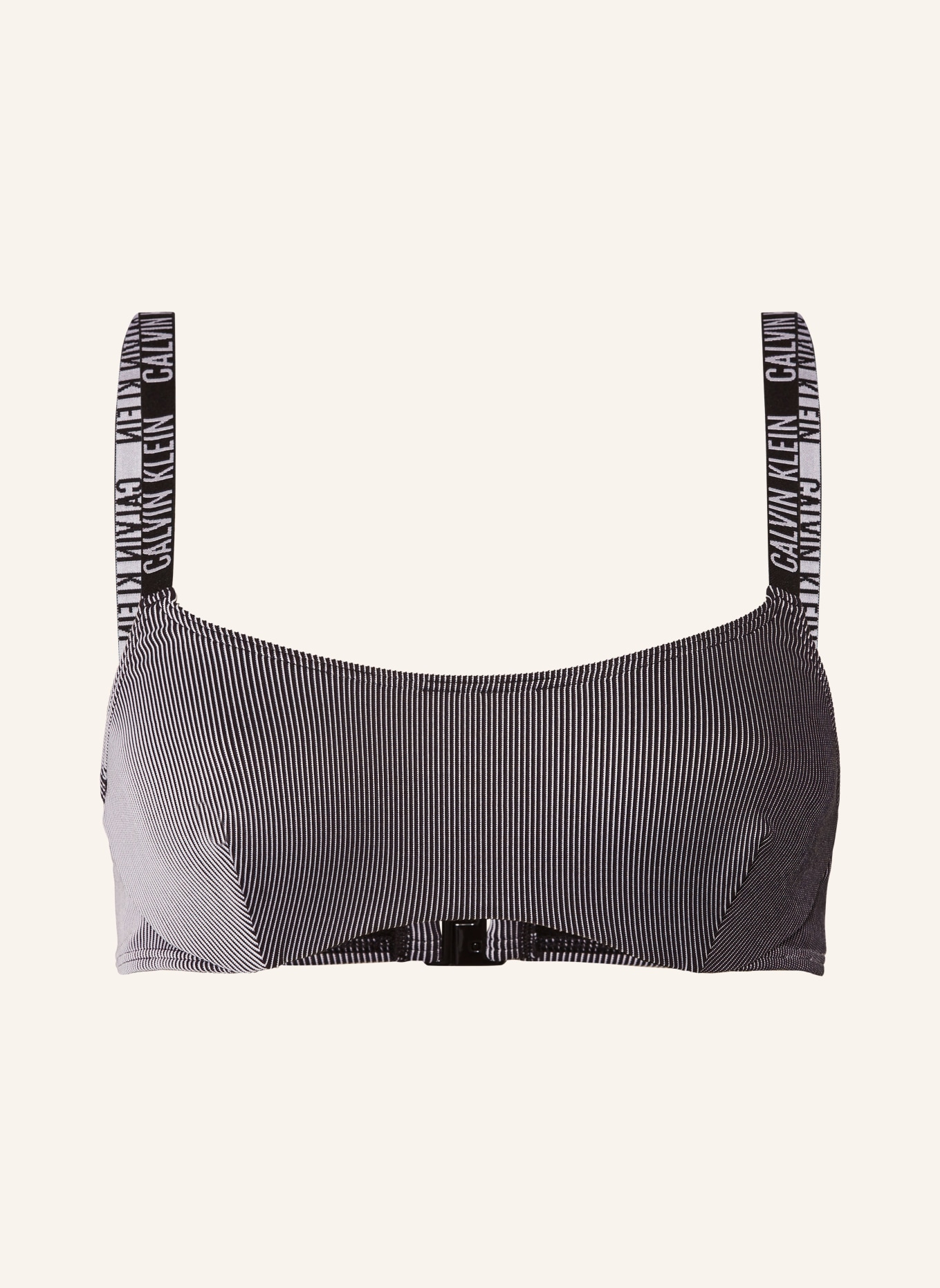 Calvin Klein Bügel-Bikini-Top INTENSE POWER, Farbe: SCHWARZ/ WEISS (Bild 1)