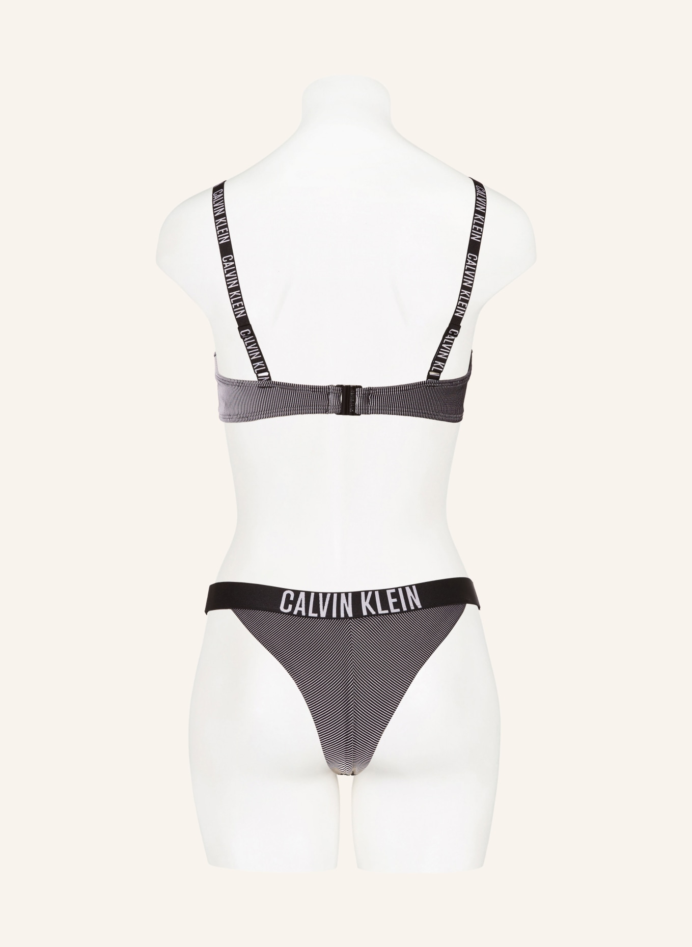 Calvin Klein Bügel-Bikini-Top INTENSE POWER, Farbe: SCHWARZ/ WEISS (Bild 3)