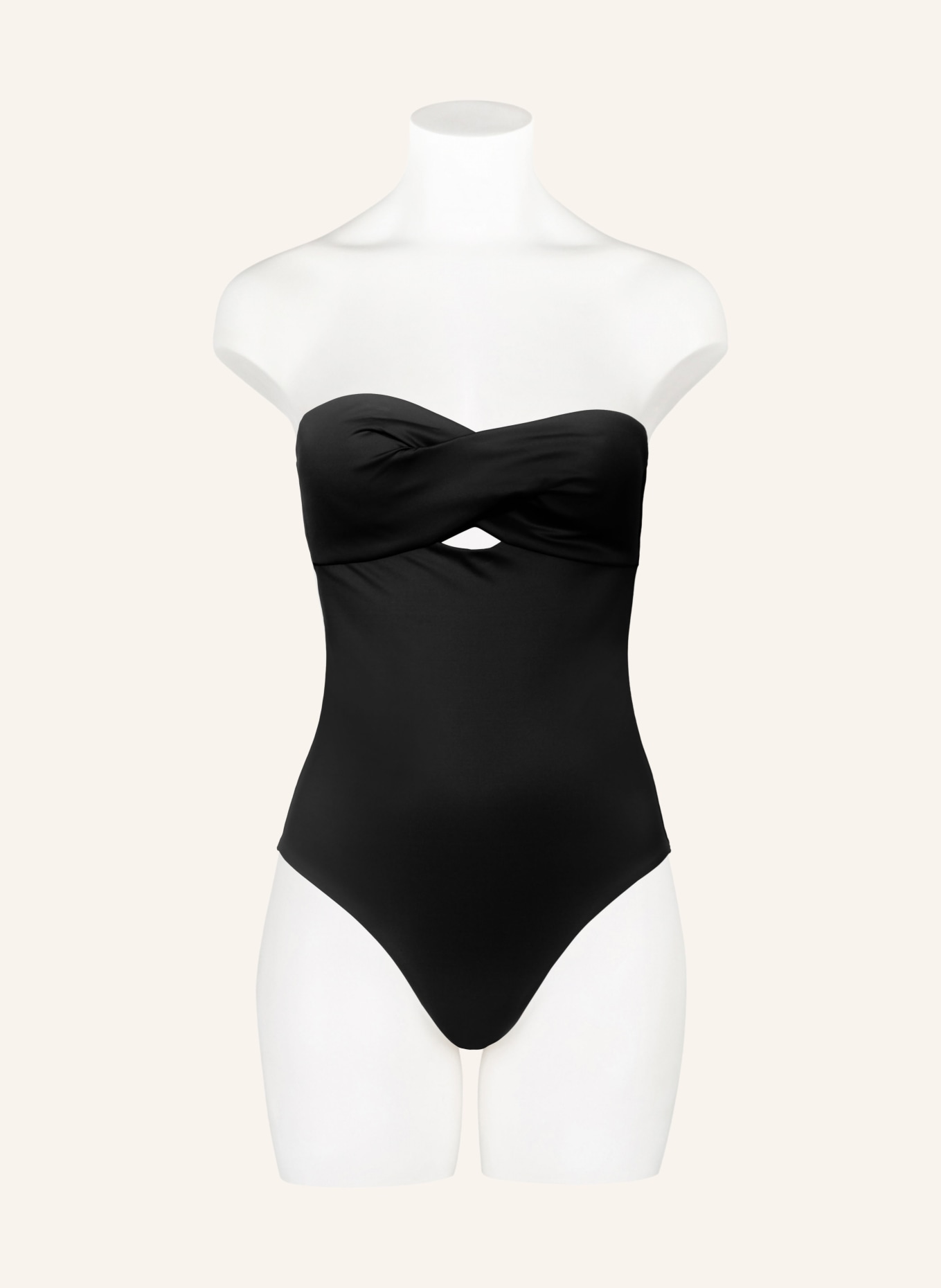 Calvin Klein Bandeau swimsuit STRUCTURED TWIST, Color: BLACK (Image 2)
