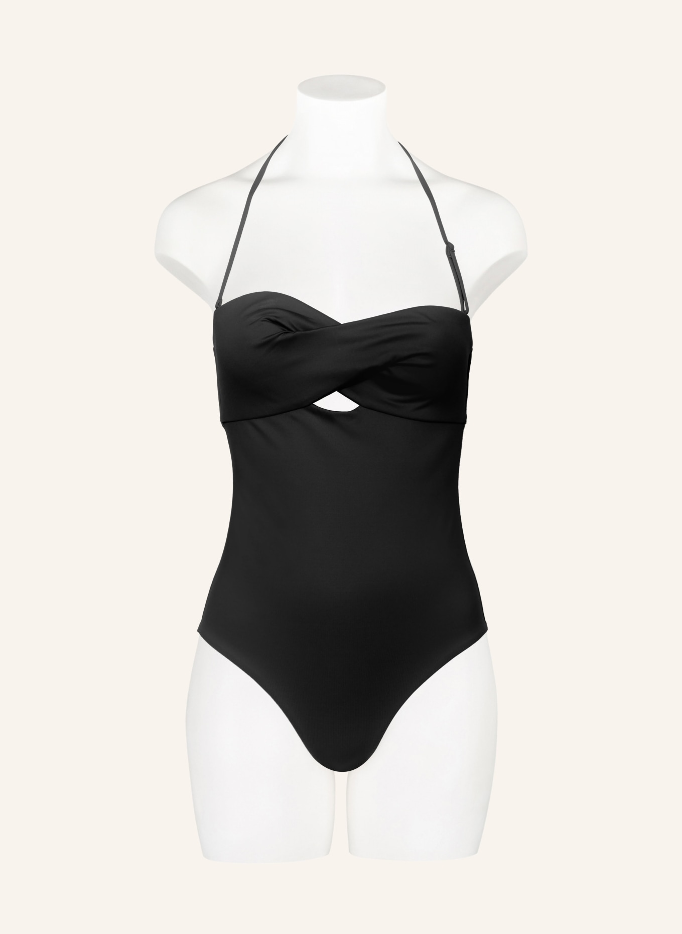 Calvin Klein Bandeau swimsuit STRUCTURED TWIST, Color: BLACK (Image 5)