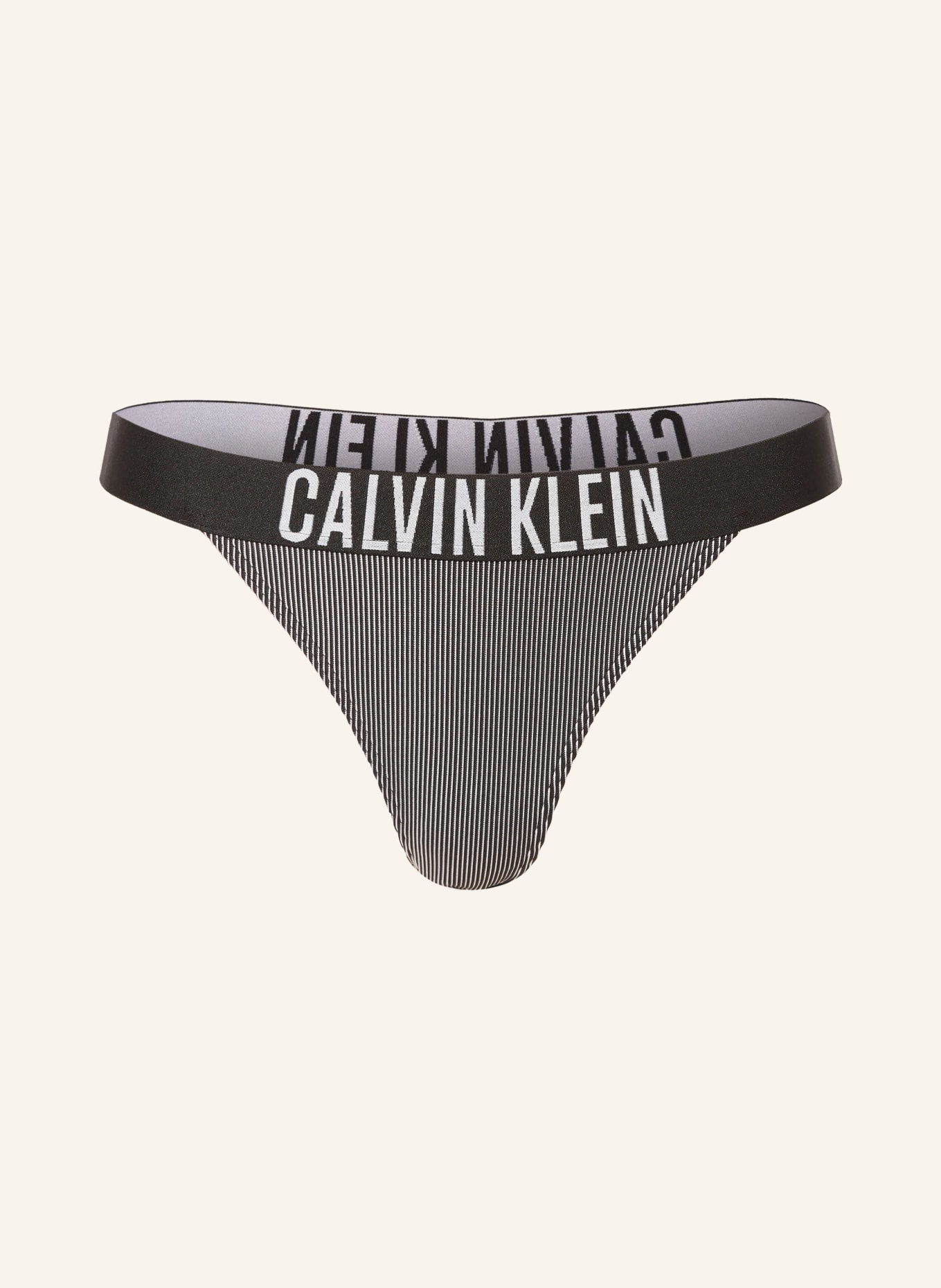 Calvin Klein Bikinové kalhotky brazilky INTENSE POWER, Barva: ČERNÁ/ BÍLÁ (Obrázek 1)