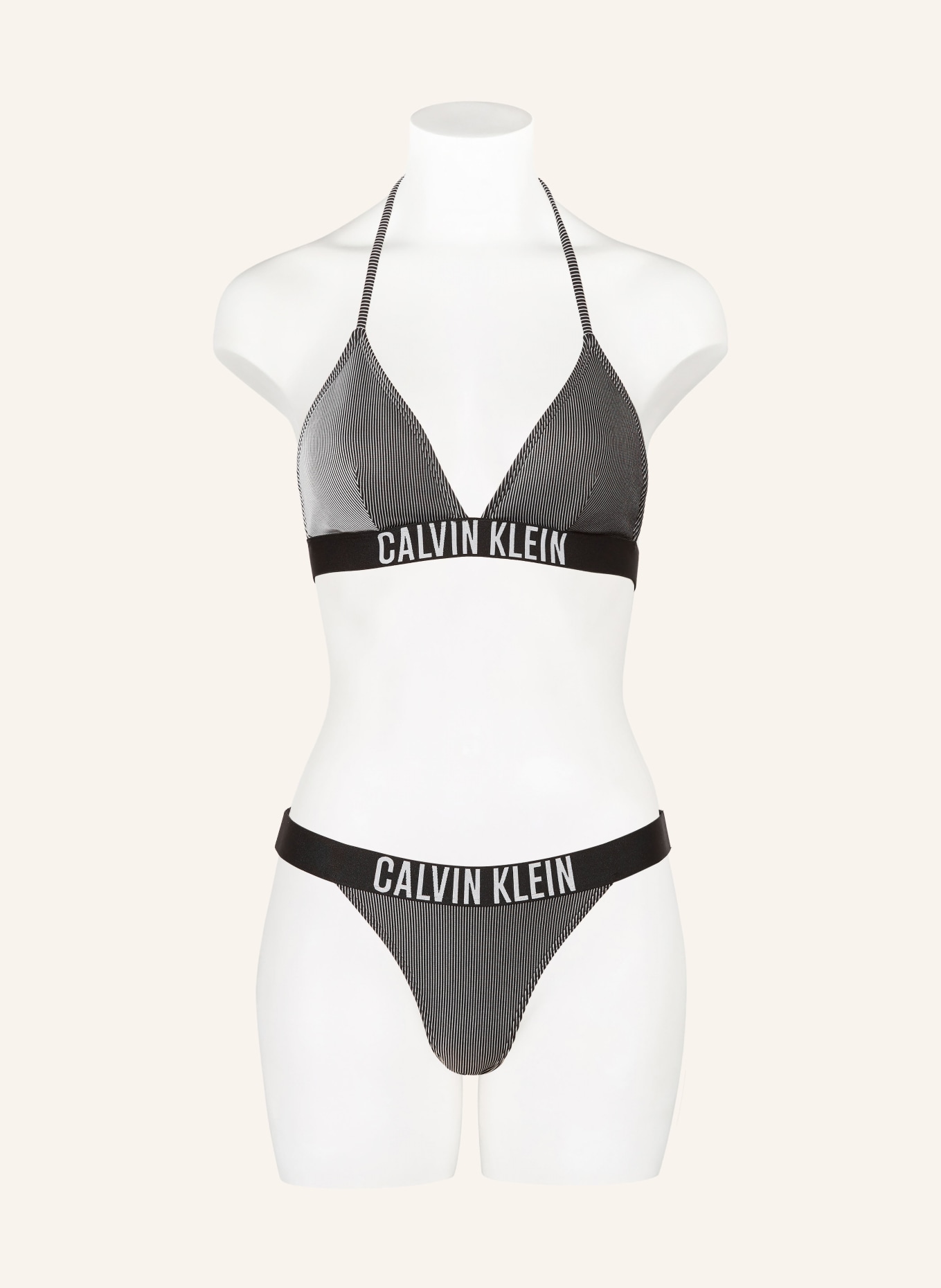 Calvin Klein Dół od bikini brazylijskiego INTENSE POWER, Kolor: CZARNY/ BIAŁY (Obrazek 2)