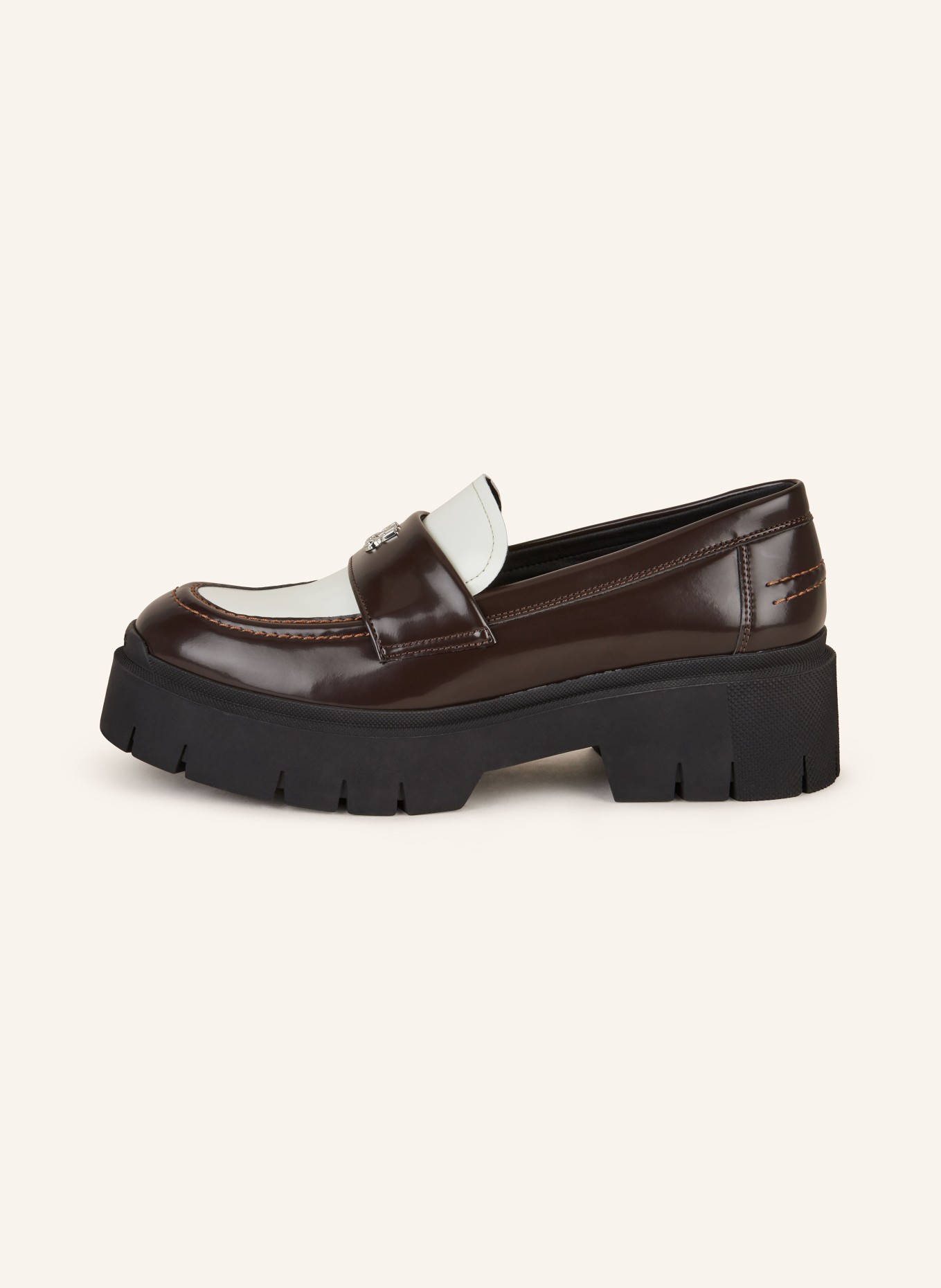 HUGO Platform loafers KRIS, Color: DARK BROWN (Image 4)