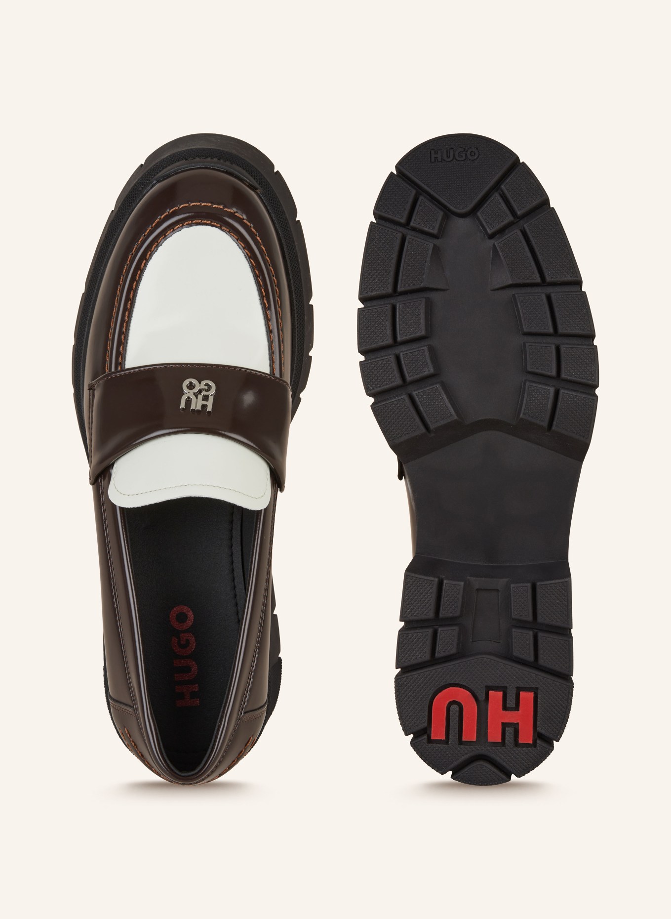 HUGO Platform loafers KRIS, Color: DARK BROWN (Image 5)