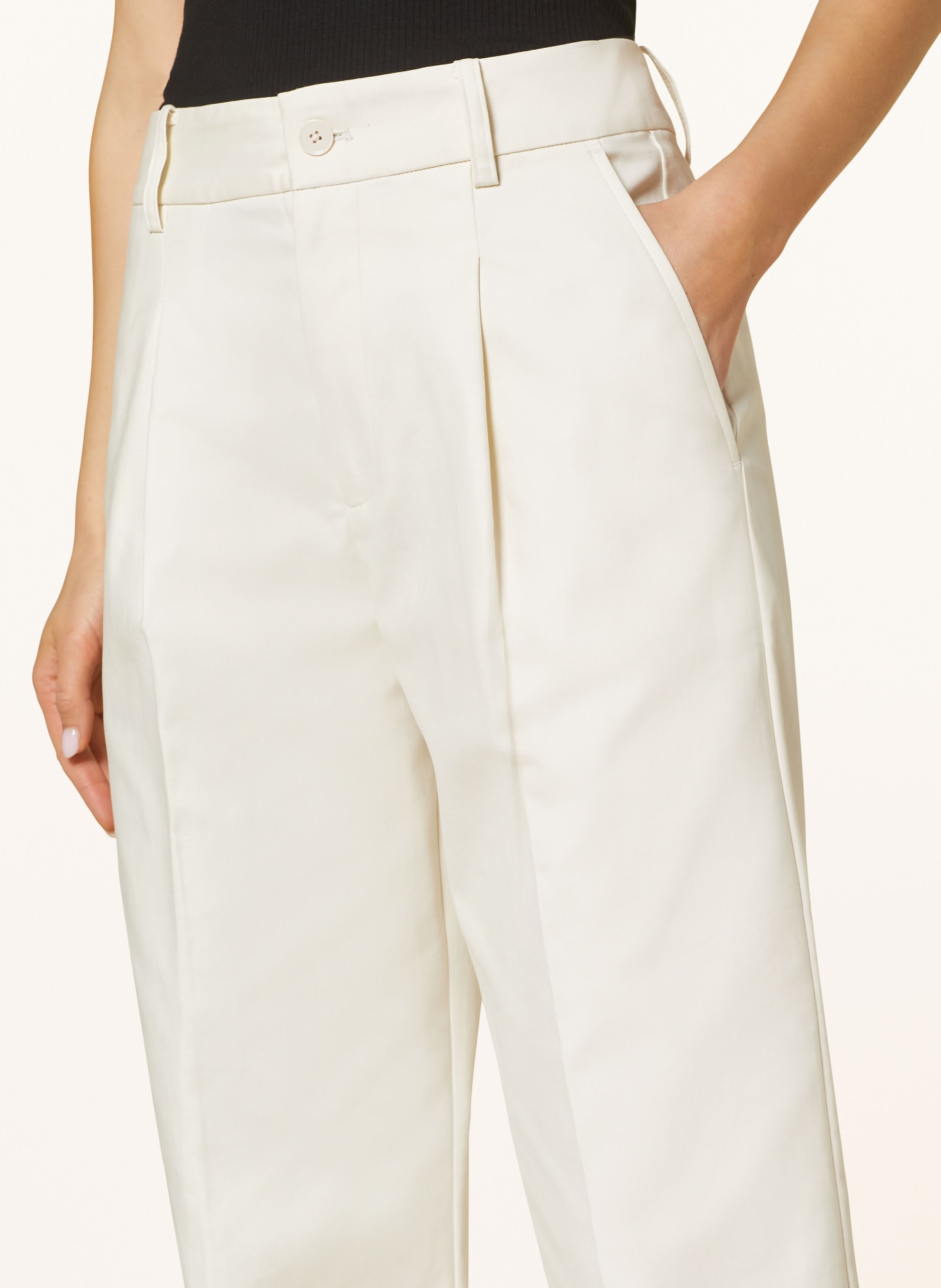 LAUREN RALPH LAUREN 7/8 pants, Color: CREAM (Image 5)