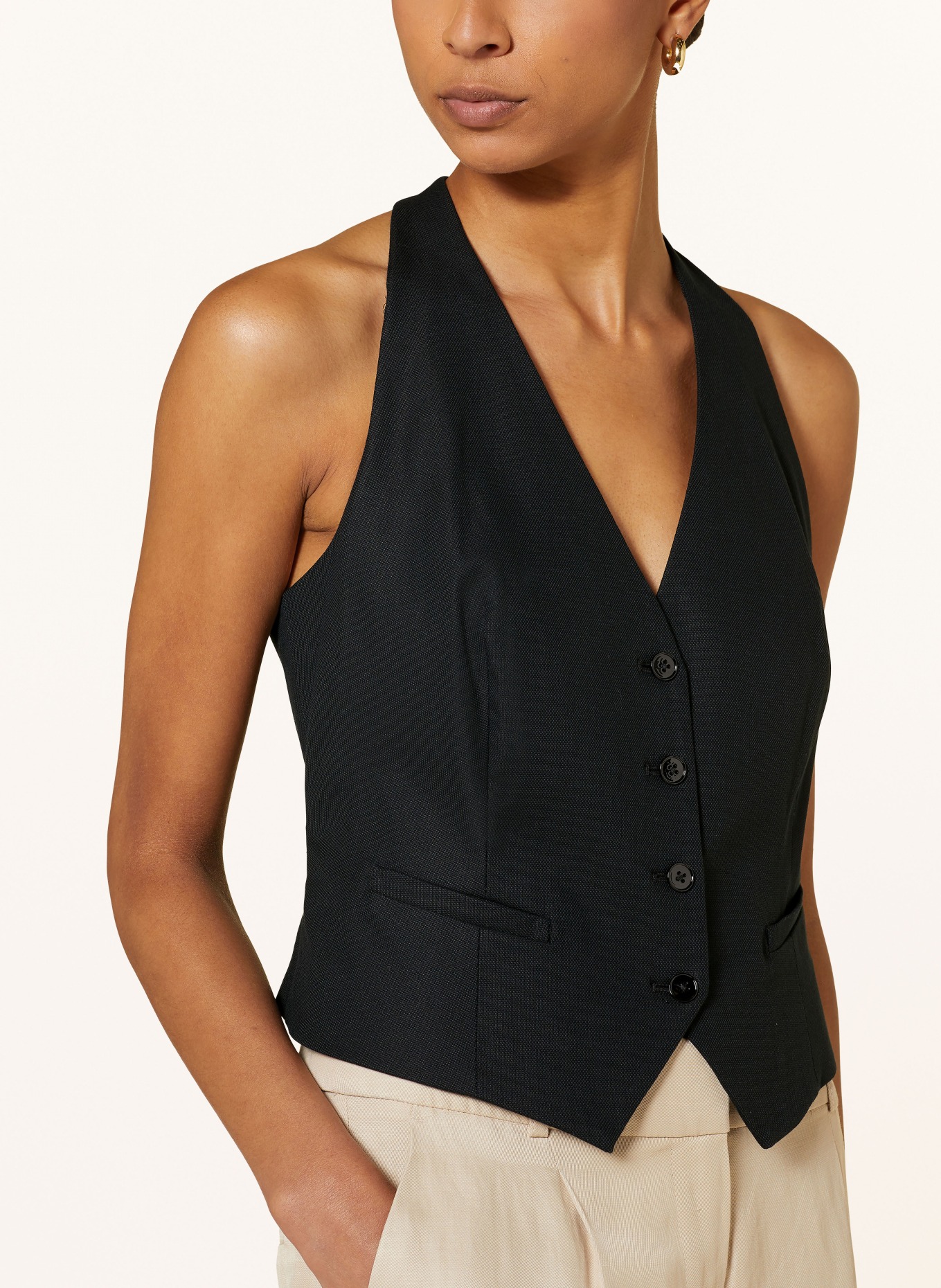 LAUREN RALPH LAUREN Blazer vest, Color: BLACK (Image 4)