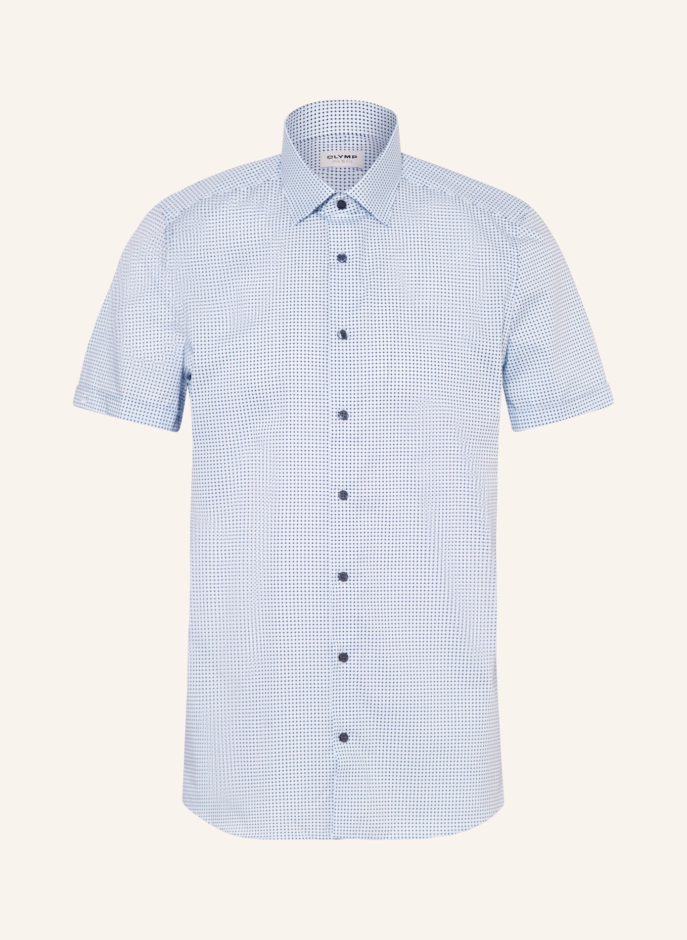 OLYMP Košile s krátkým rukávem Level Five Body Fit, Barva: TMAVĚ MODRÁ/ MODRÁ/ BÍLÁ (Obrázek 1)