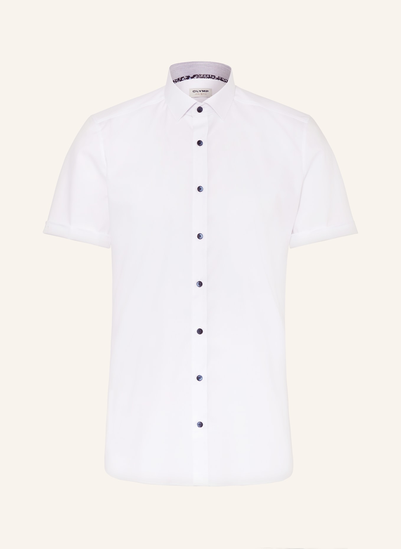 OLYMP Košile s krátkým rukávem Level Five Body Fit, Barva: BÍLÁ (Obrázek 1)