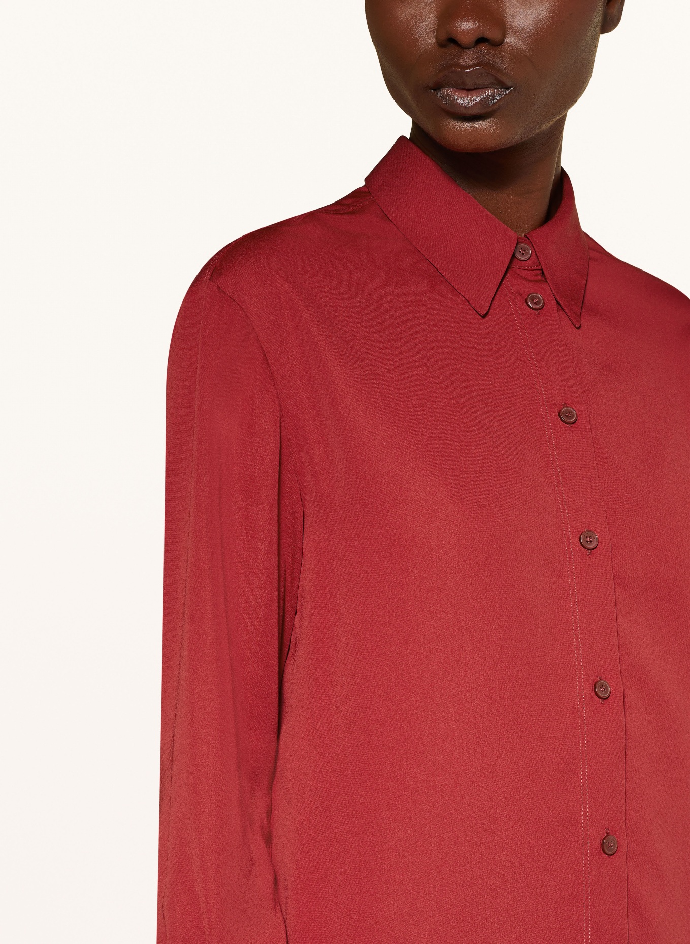 Calvin Klein Shirt blouse, Color: DARK RED (Image 4)