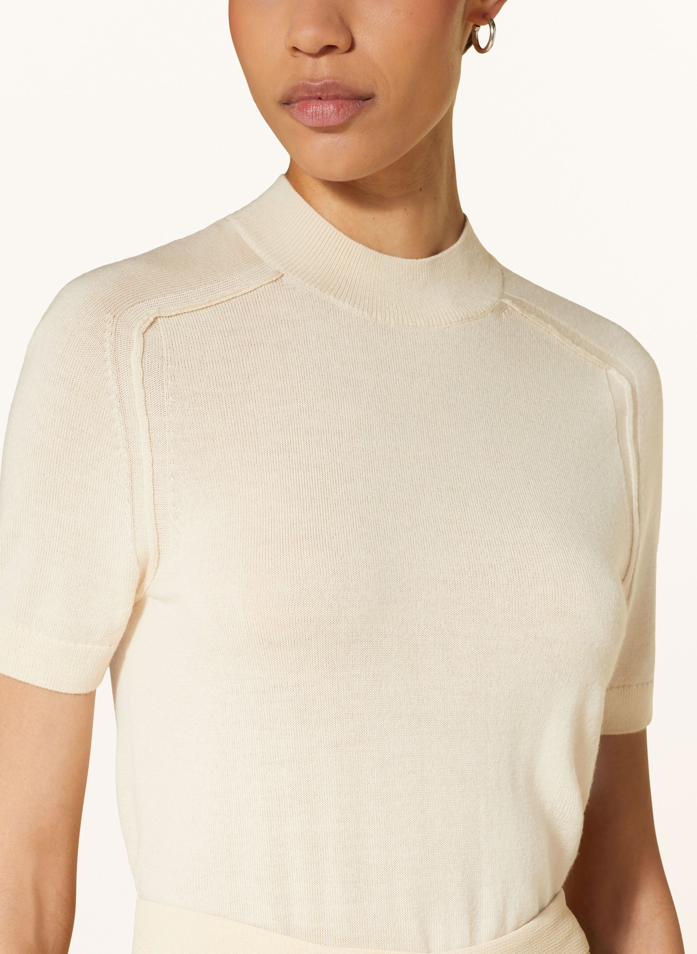 Calvin Klein Úpletové tričko, Barva: KRÉMOVÁ (Obrázek 4)