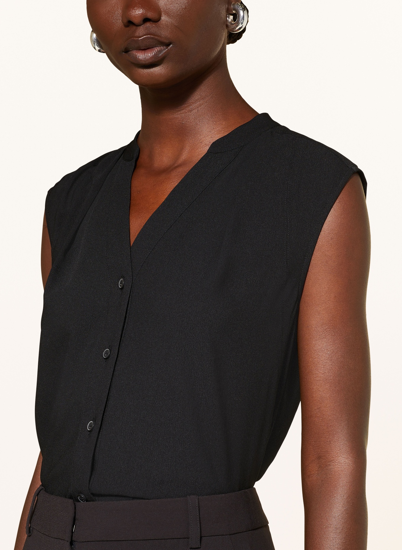 Calvin Klein Blouse top, Color: BLACK (Image 4)