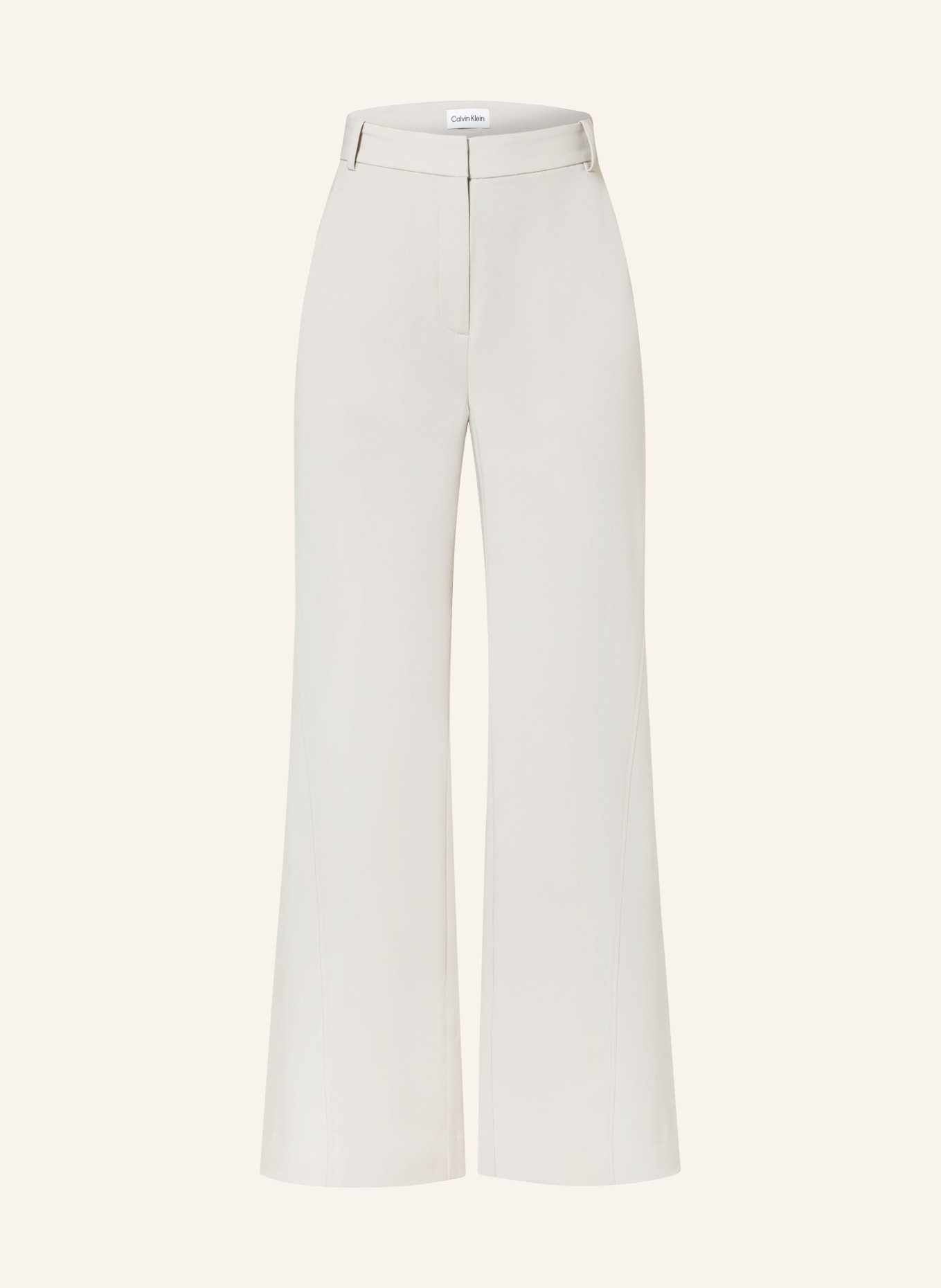 Calvin Klein Wide leg trousers, Color: LIGHT GRAY (Image 1)