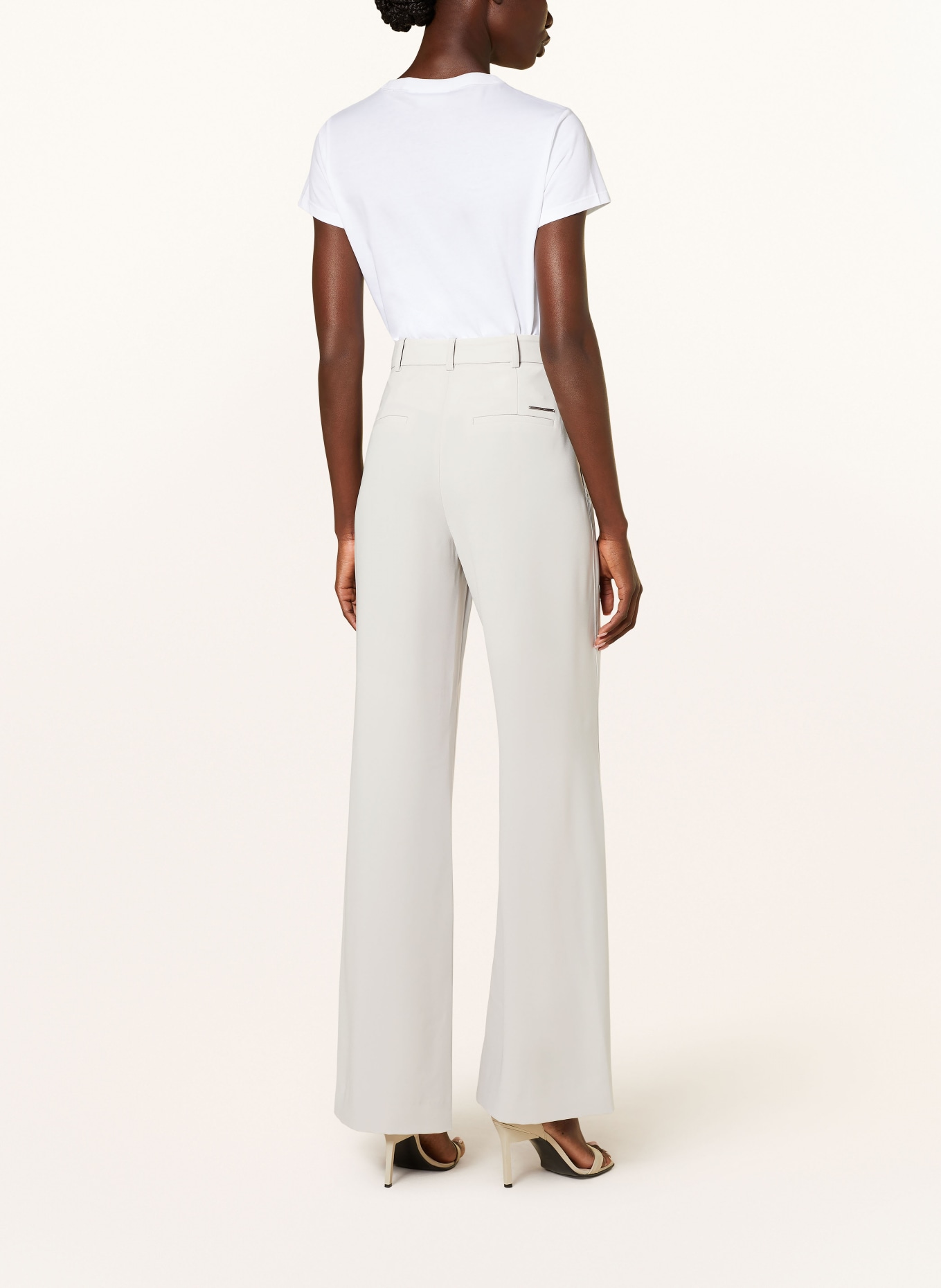 Calvin Klein Wide leg trousers, Color: LIGHT GRAY (Image 3)