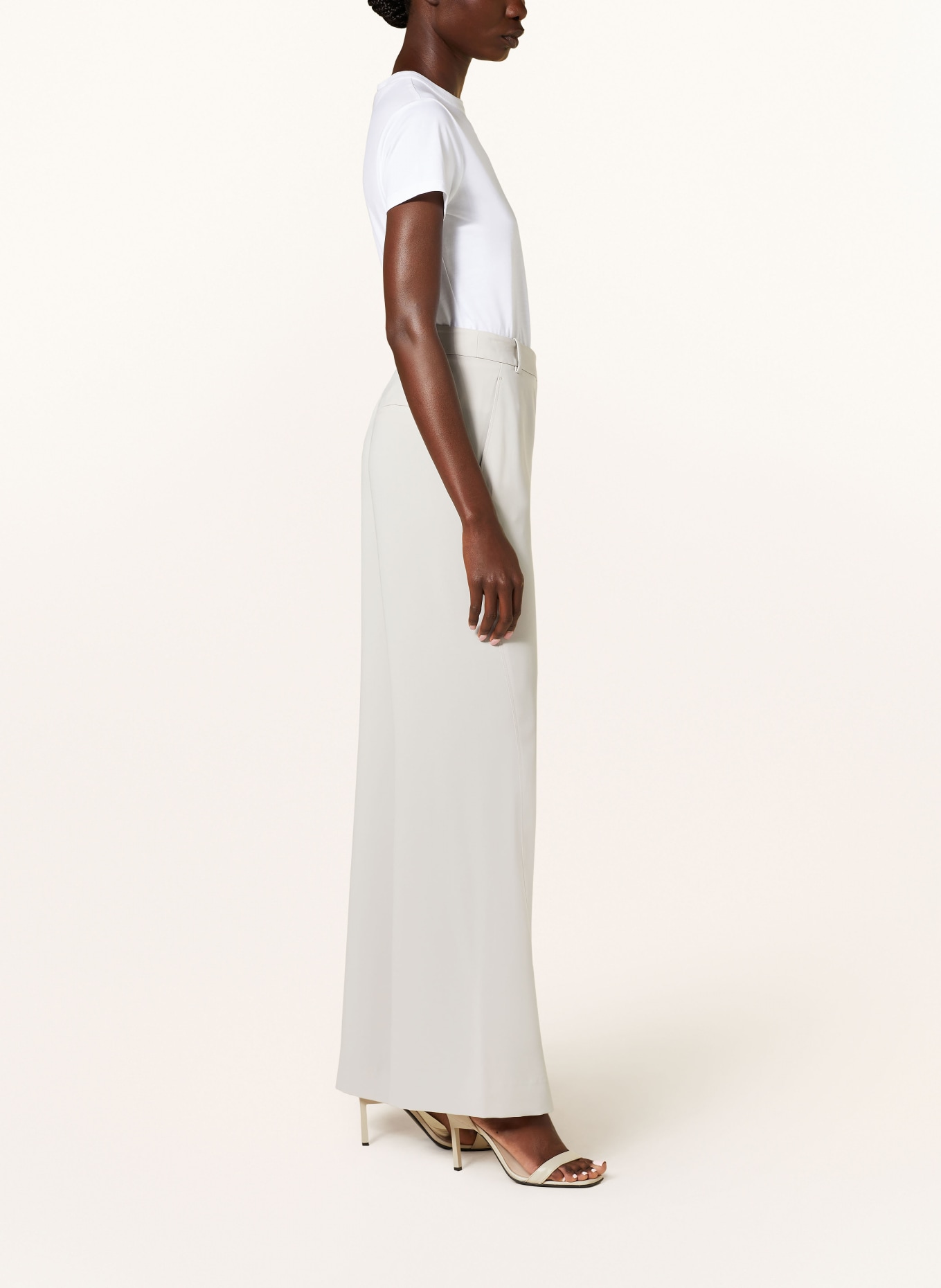 Calvin Klein Wide leg trousers, Color: LIGHT GRAY (Image 4)