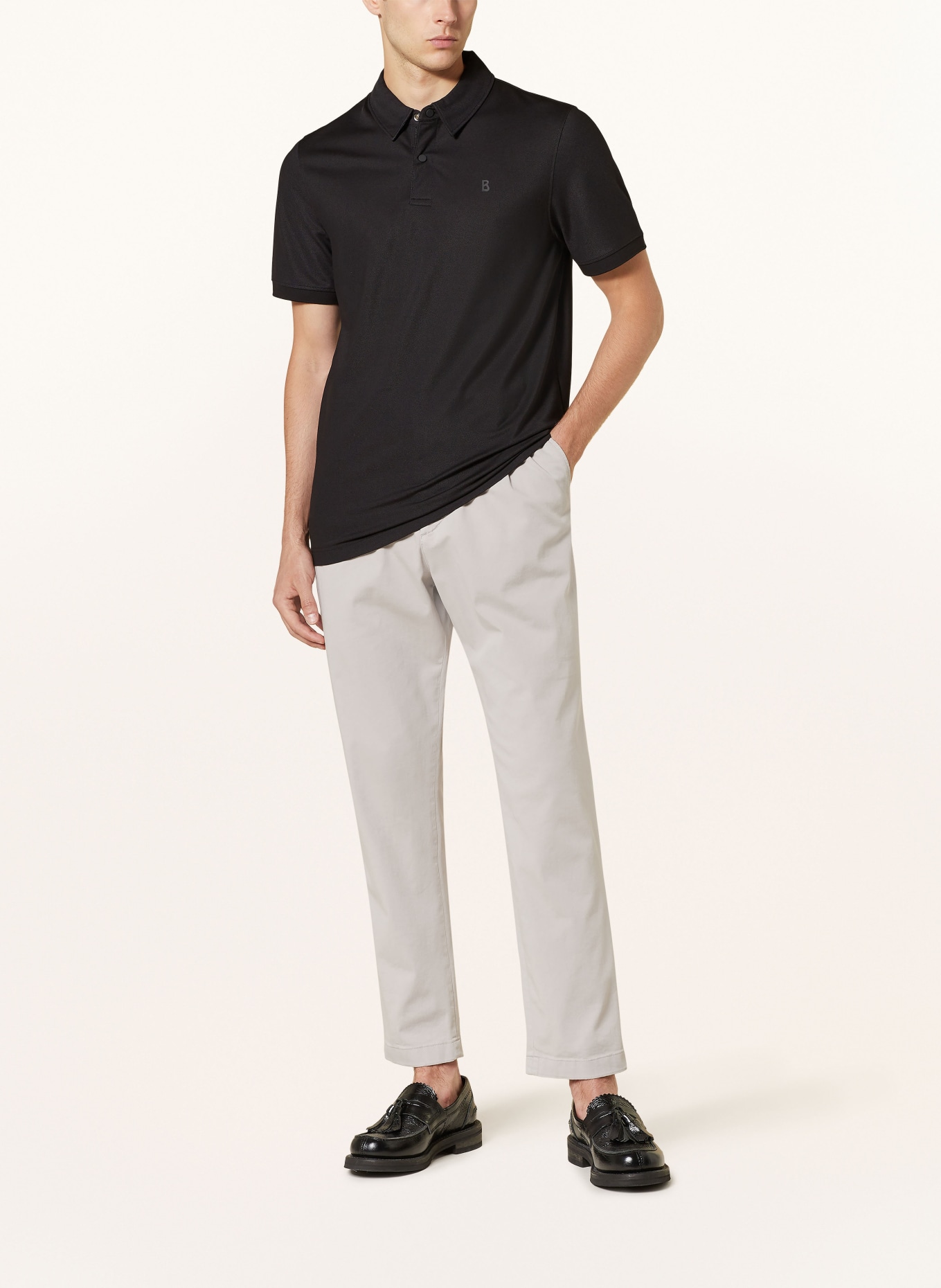 BOGNER Piqué polo shirt TIMO regular fit, Color: BLACK (Image 2)