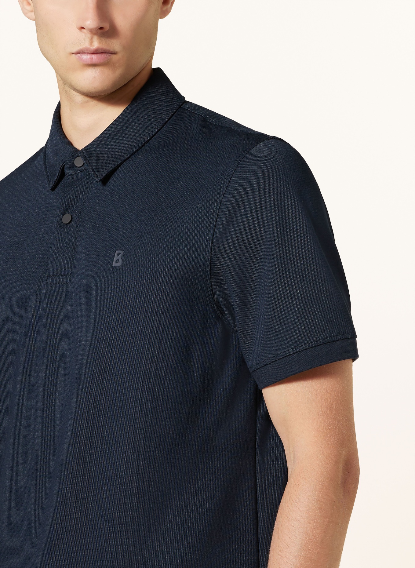 BOGNER Piqué polo shirt TIMO regular fit, Color: DARK BLUE (Image 4)