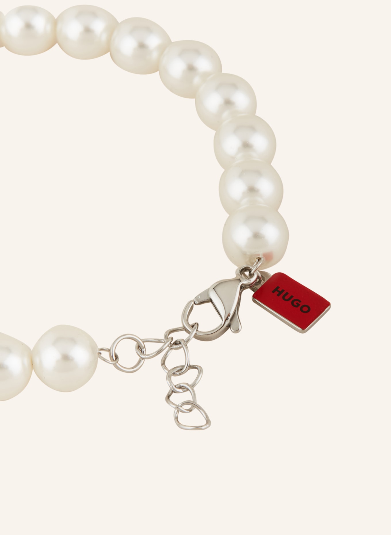 HUGO Armband mit Perlen, Farbe: WEISS (Bild 2)