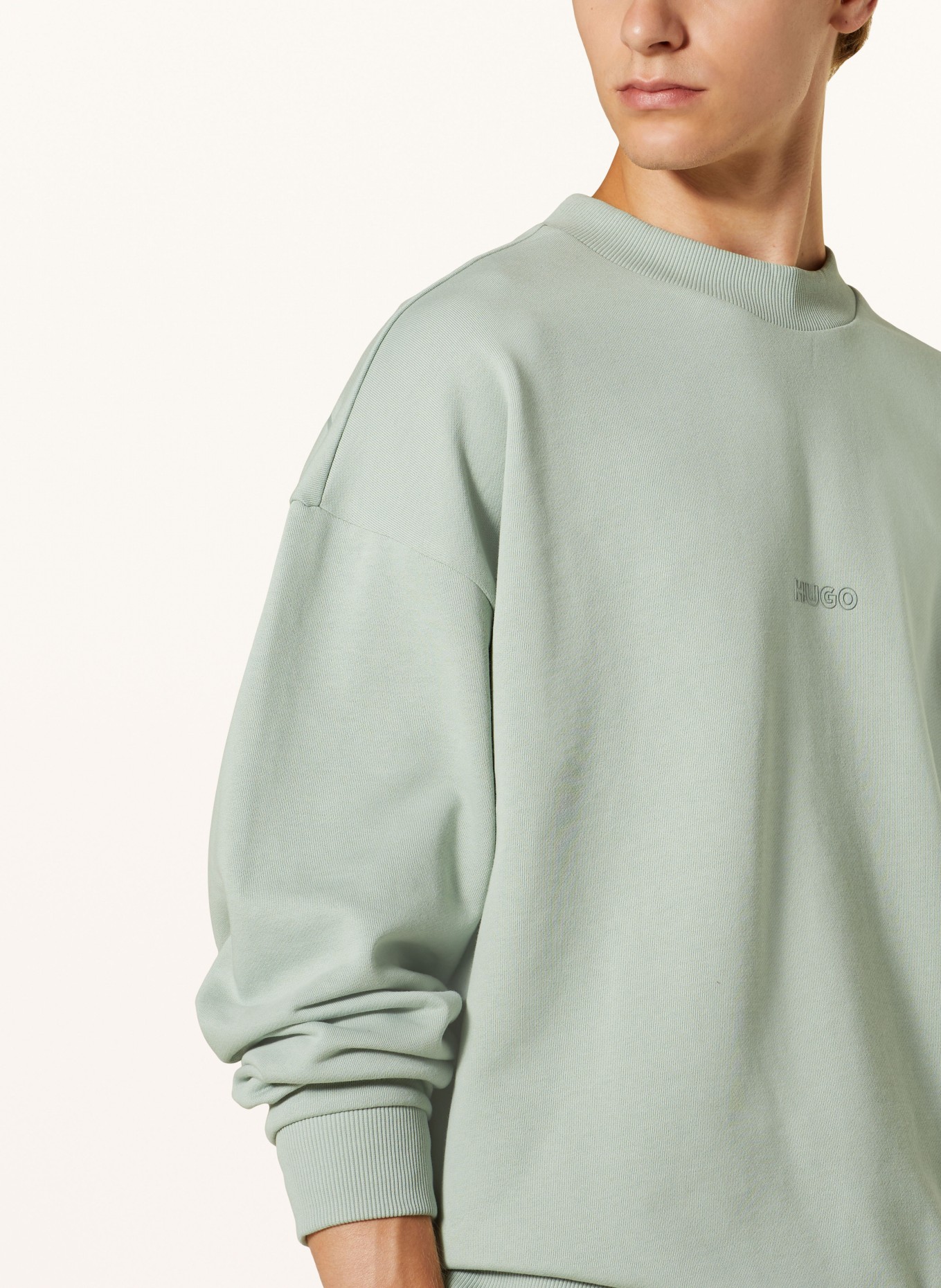 HUGO Mikina NORICHE: SVĚTLE ZELENÁ