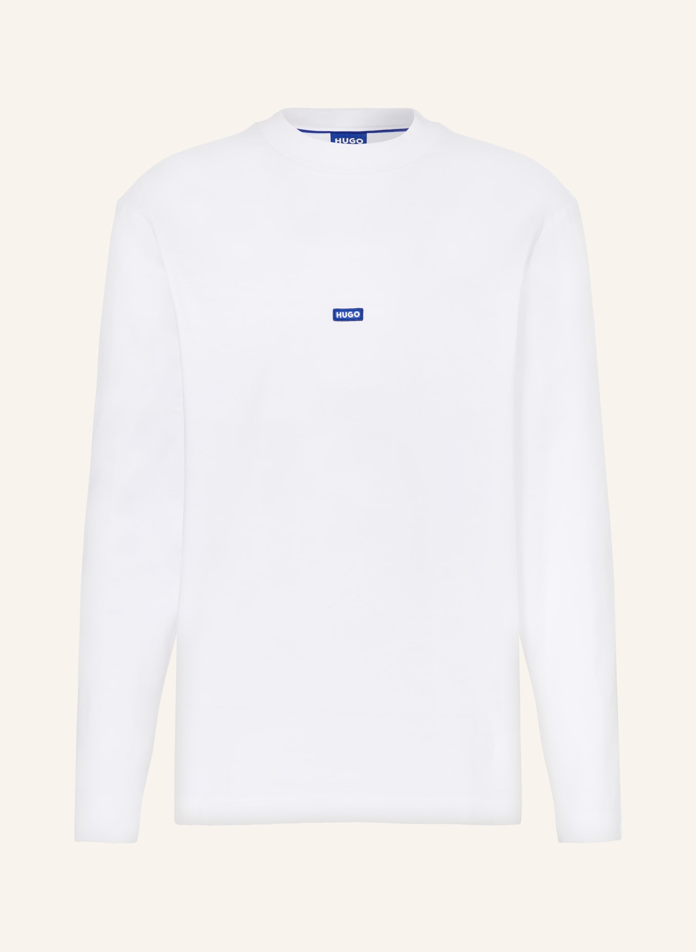 HUGO BLUE Longsleeve NILONGTI, Farbe: WEISS (Bild 1)