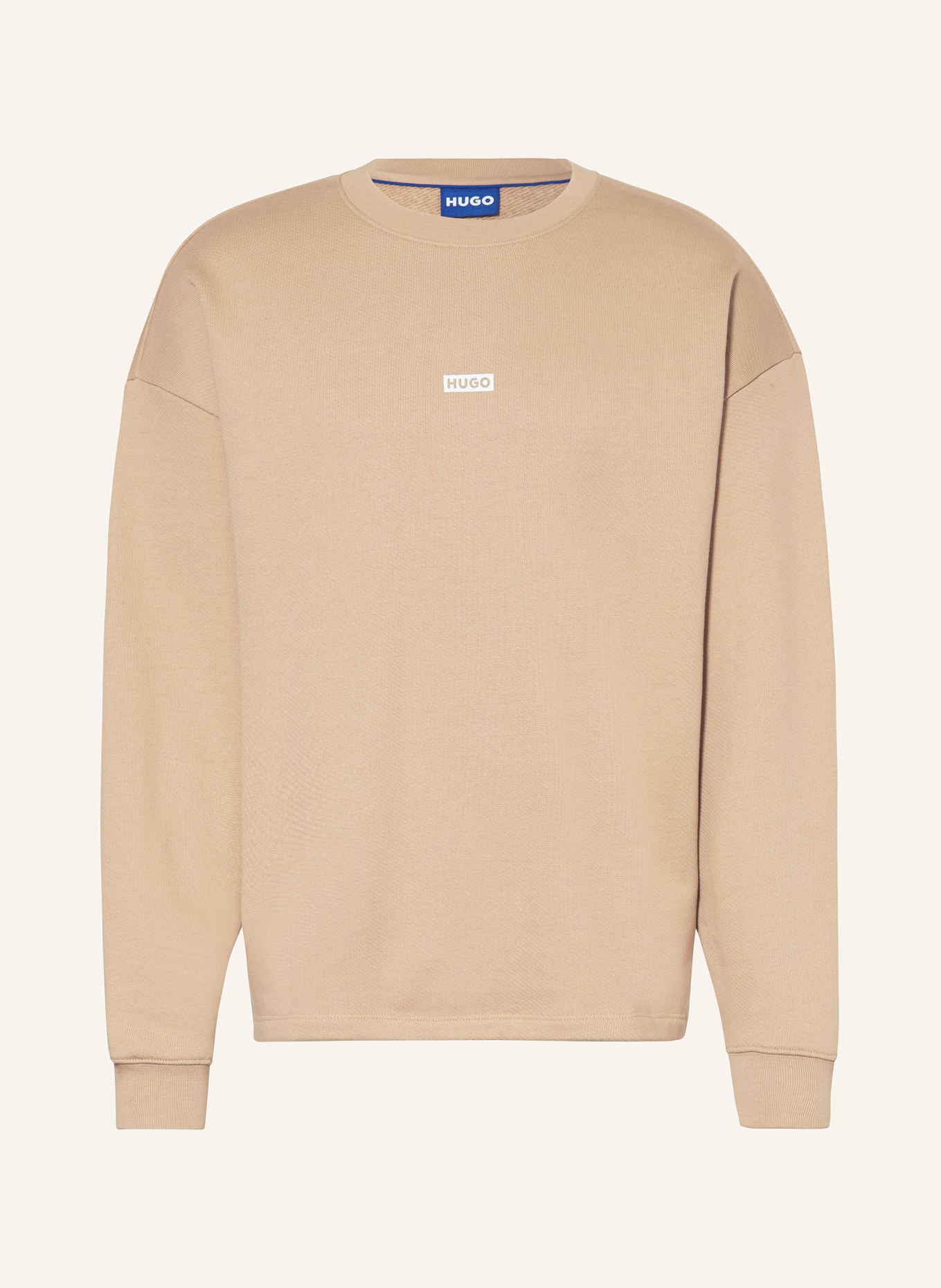 HUGO BLUE sweatshirt heart NAVIU, Farbe: BEIGE/ WEISS (Bild 1)