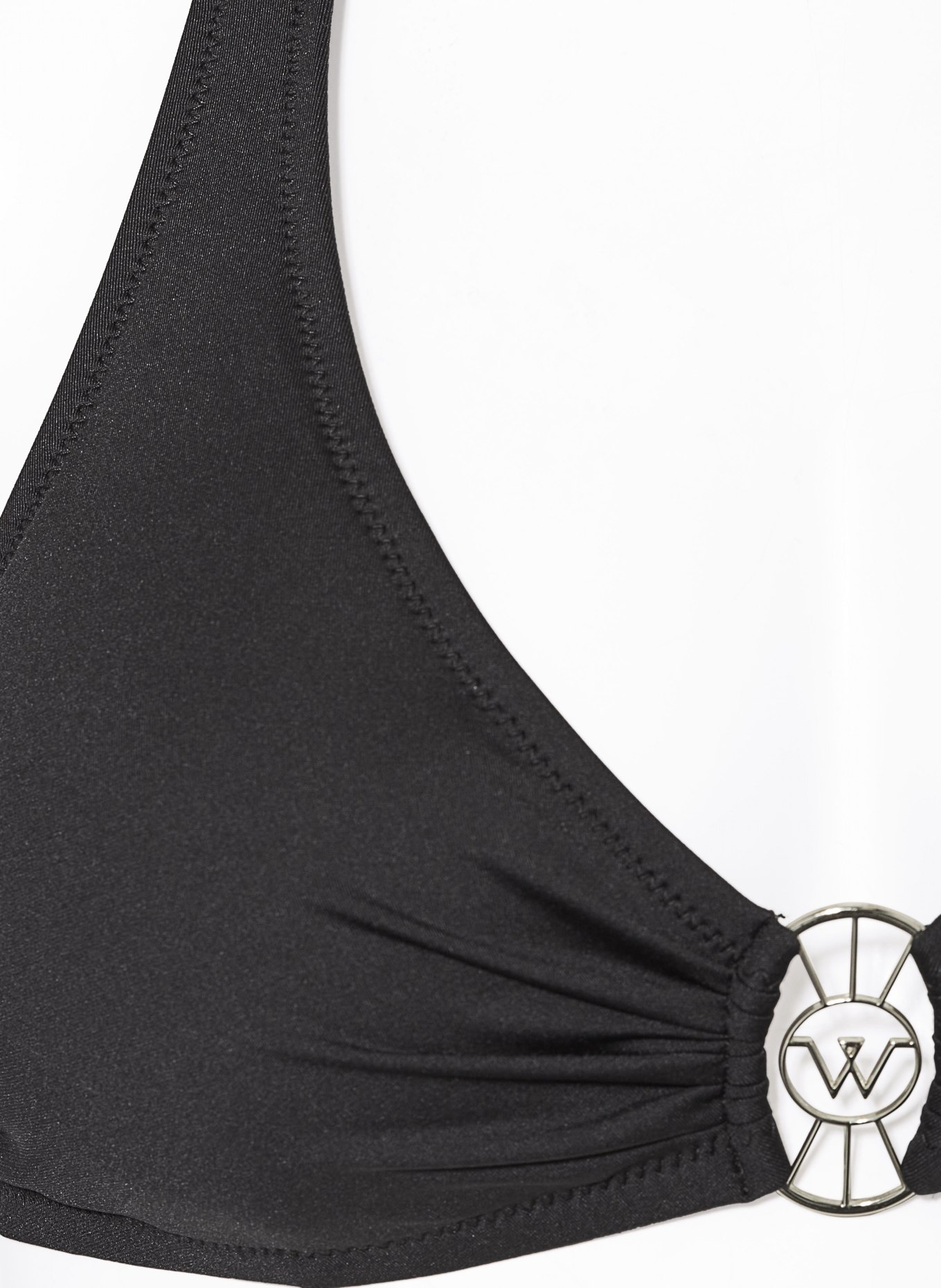watercult Halter neck bikini top THE ESSENTIALS, Color: BLACK (Image 4)