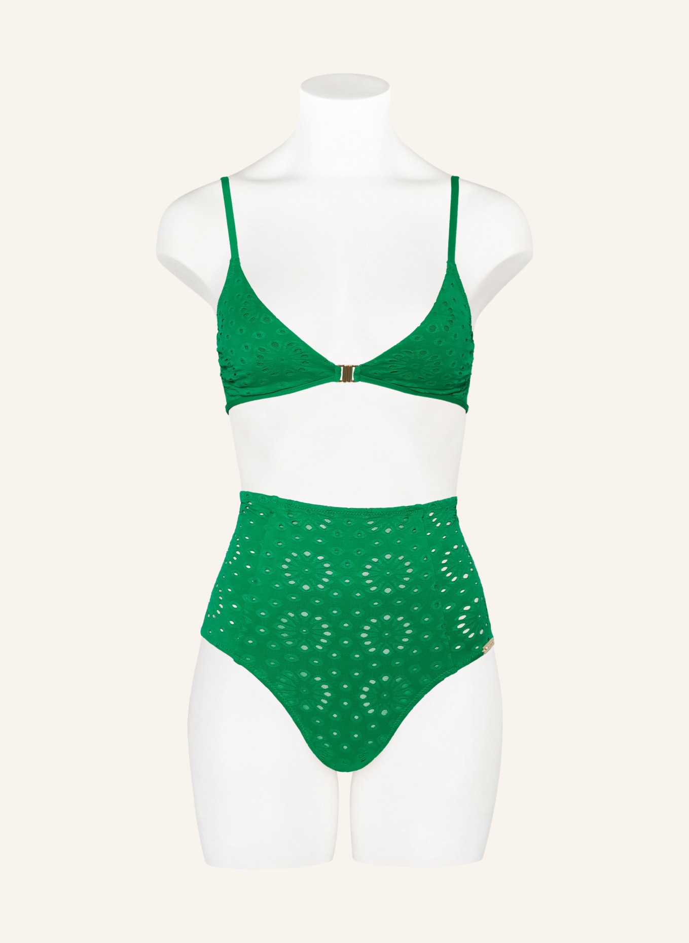 watercult High-Waist-Bikini-Hose RIVIERA NOTES: GRÜN
