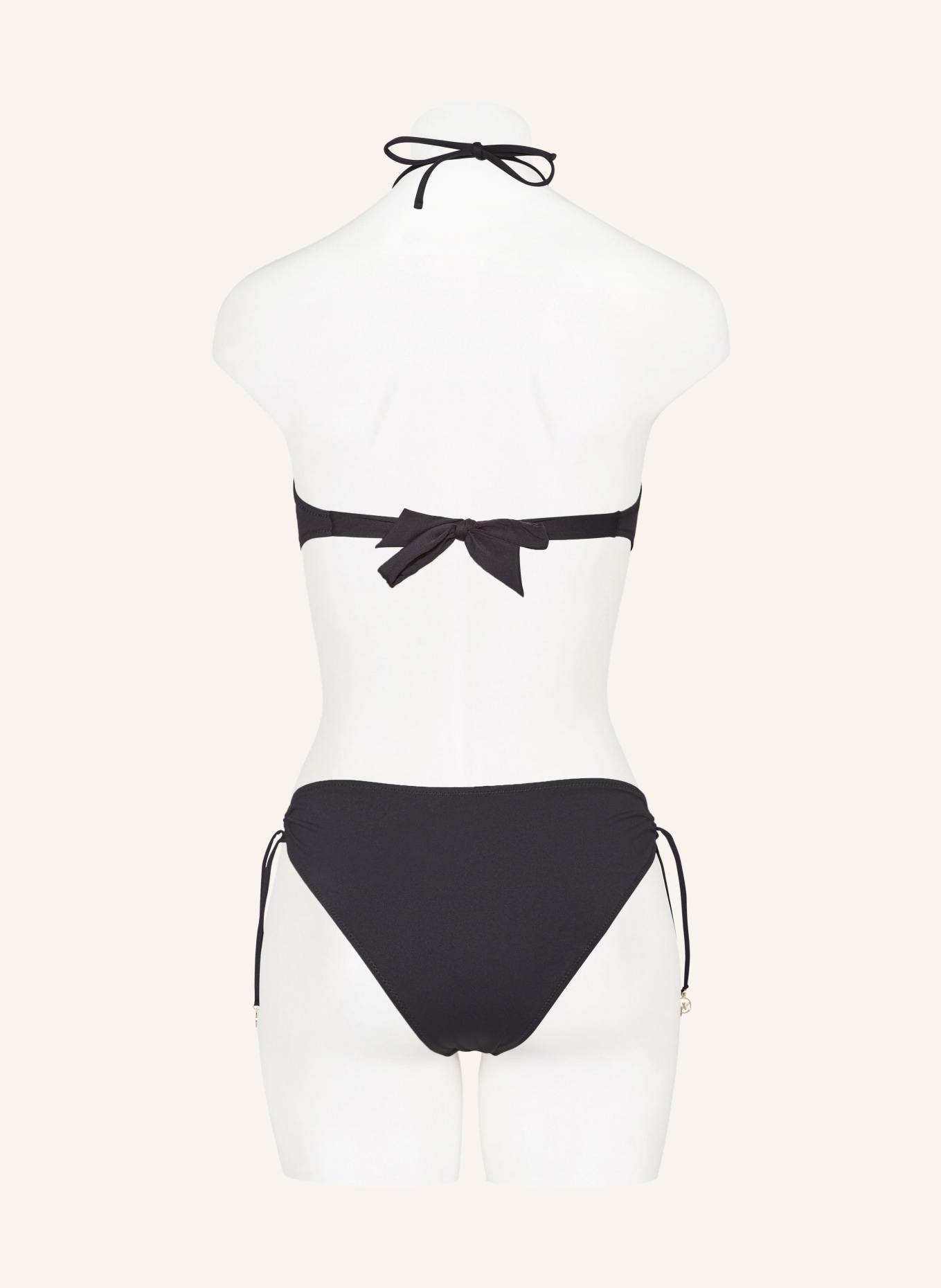 watercult Bandeau bikini top THE ESSENTIALS, Color: BLACK (Image 3)