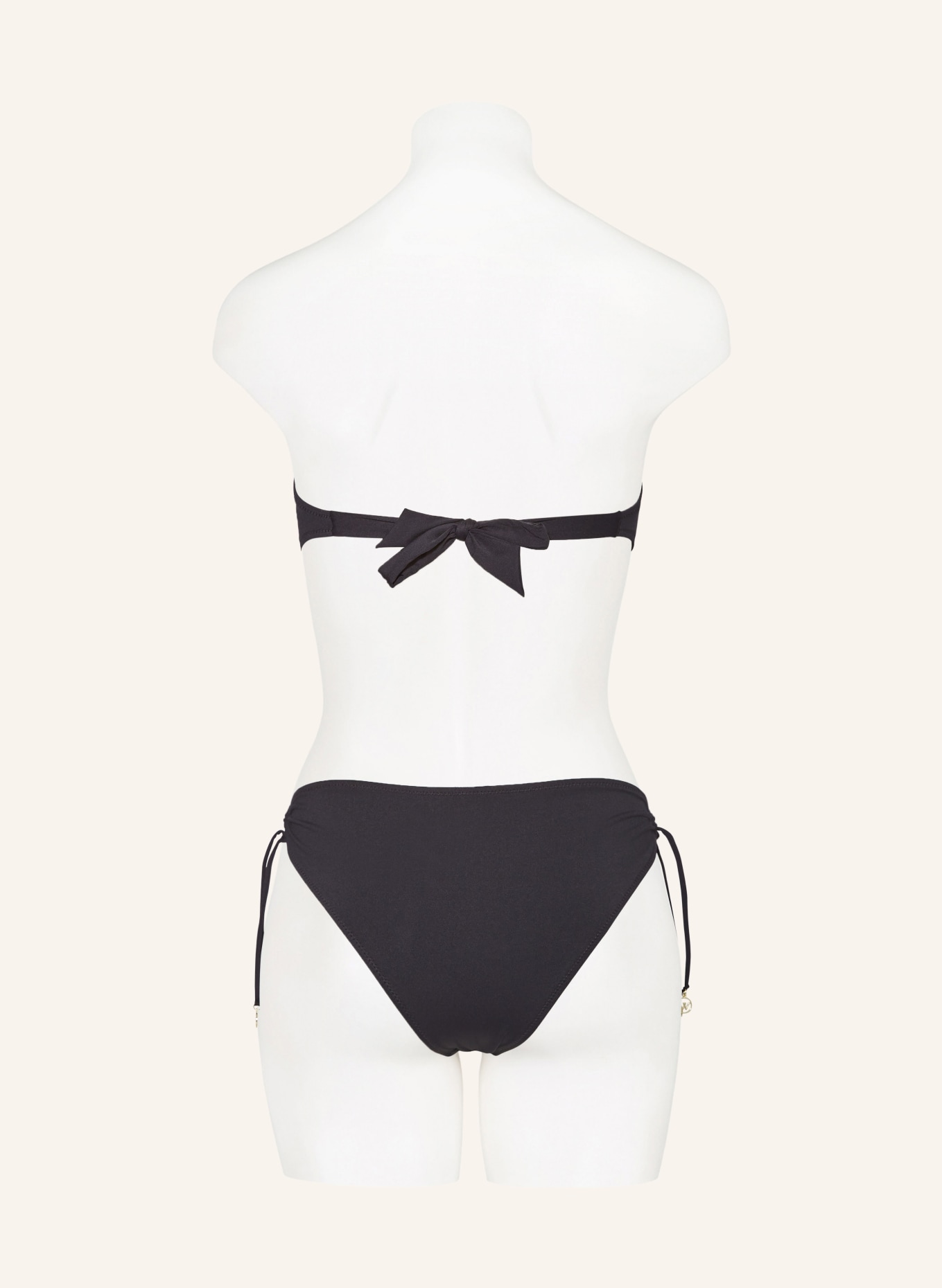 watercult Bandeau bikini top THE ESSENTIALS, Color: BLACK (Image 5)