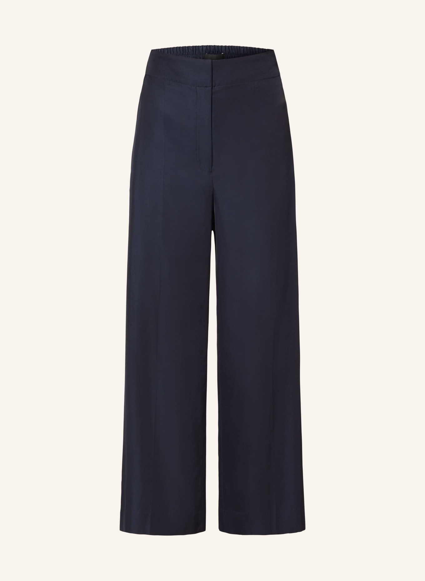 JOSEPH THURLOW culottes with silk, Color: DARK BLUE (Image 1)