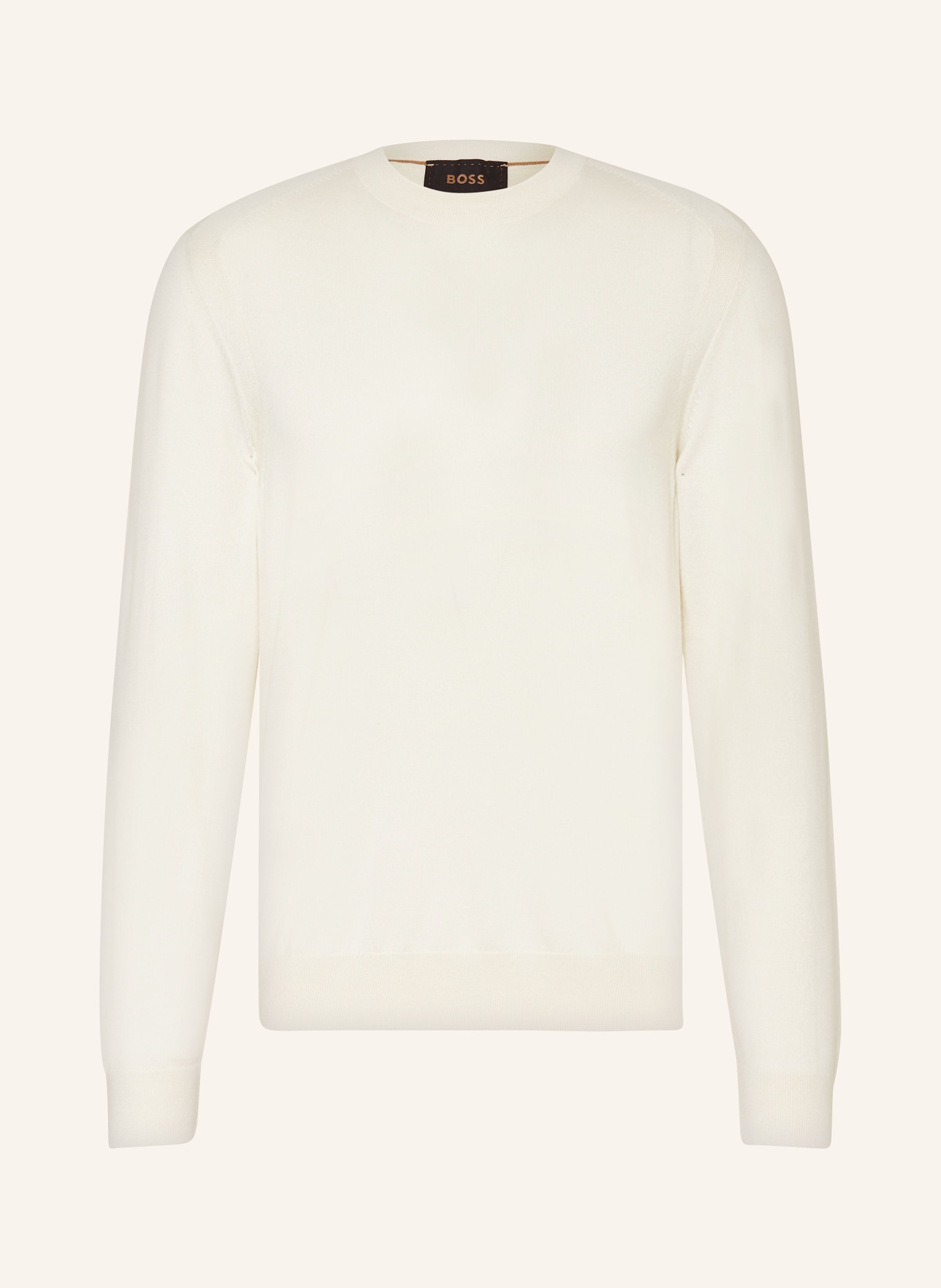 BOSS Sweater OVERO with silk and cashmere, Color: CREAM (Image 1)