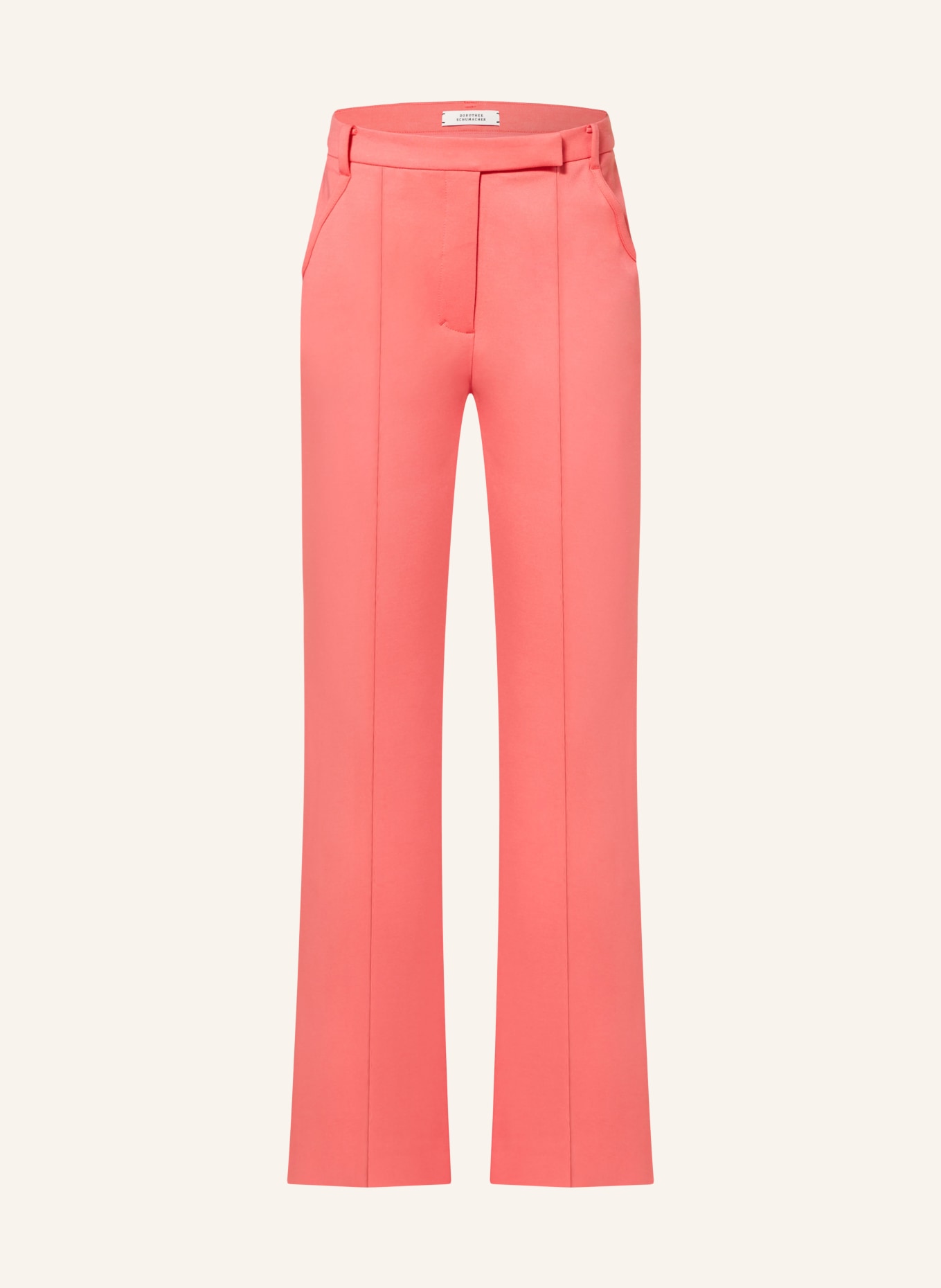 DOROTHEE SCHUMACHER Trousers EMOTIONAL ESSENCE I PANTS, Color: 443 MEDIUM CORAL (Image 1)