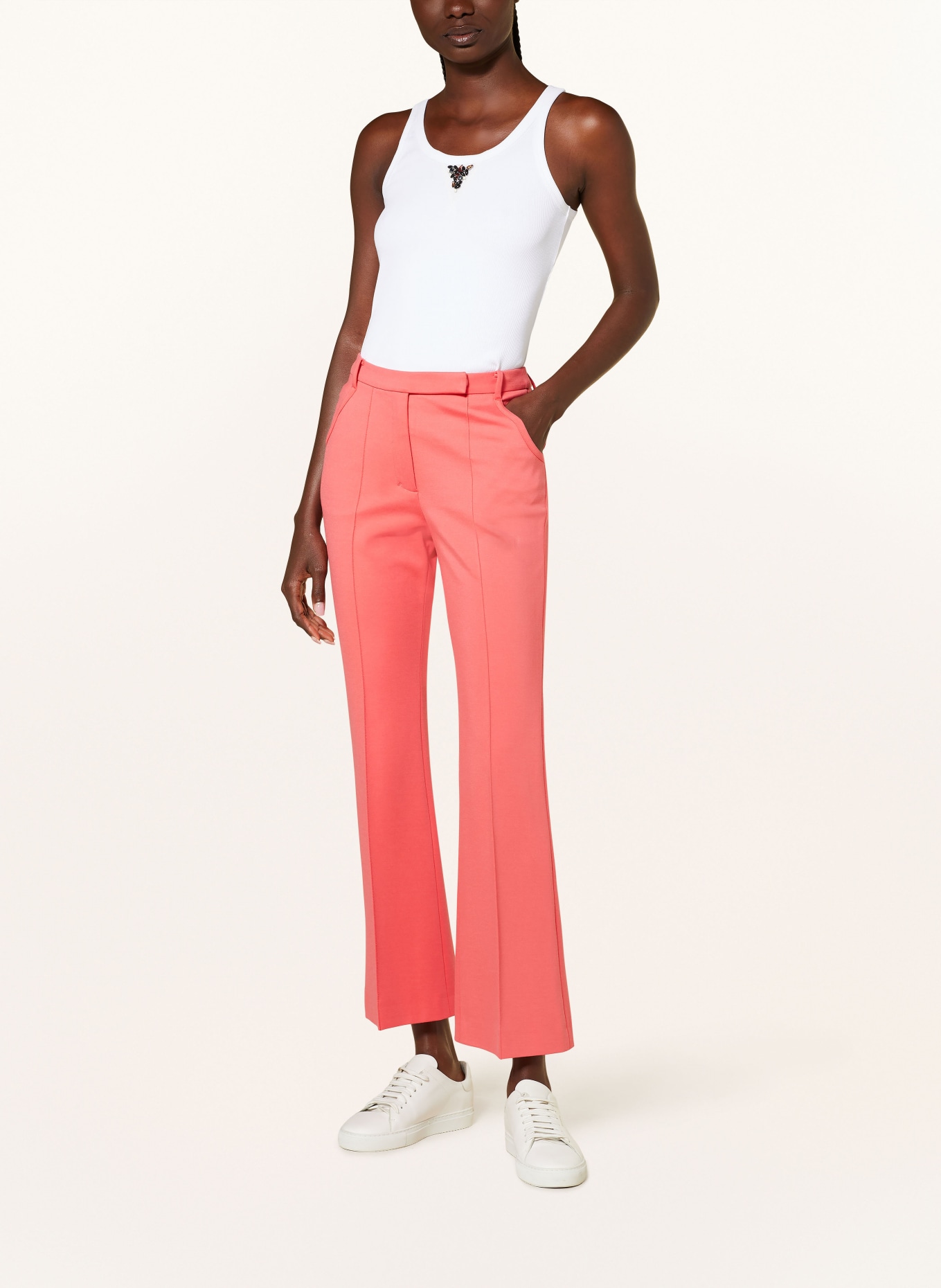 DOROTHEE SCHUMACHER Trousers EMOTIONAL ESSENCE I PANTS, Color: 443 MEDIUM CORAL (Image 2)