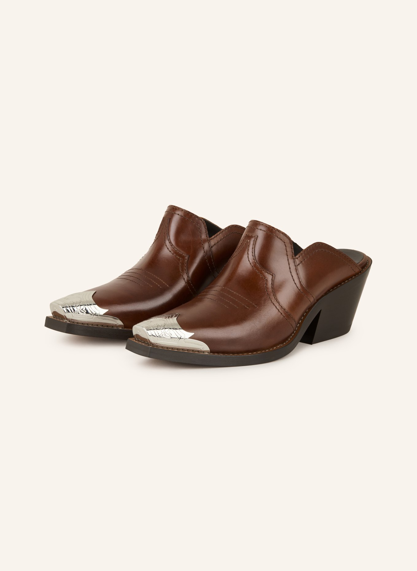 DOROTHEE SCHUMACHER Mules WESTERN COOLNESS, Color: BROWN (Image 1)