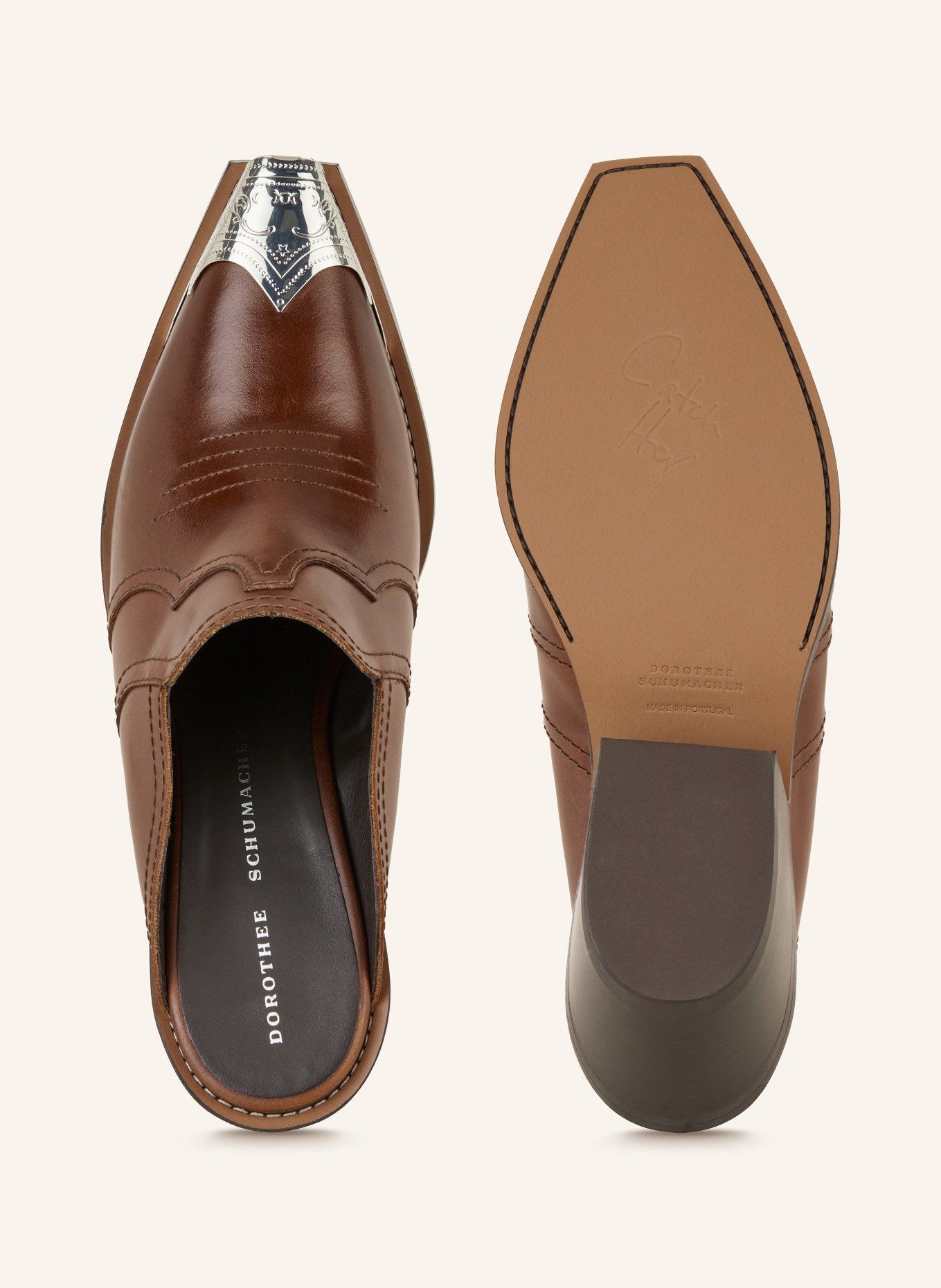 DOROTHEE SCHUMACHER Mules WESTERN COOLNESS, Color: BROWN (Image 5)