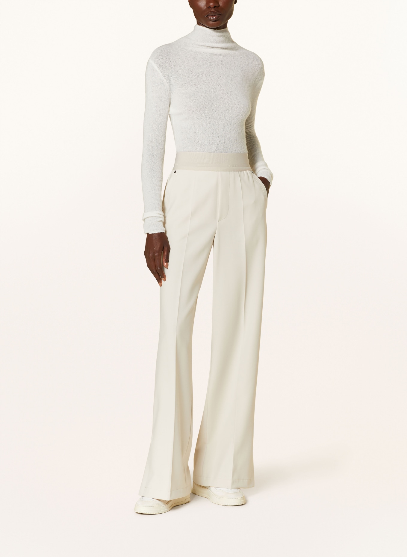 BOGNER Wide leg trousers YLVI, Color: ECRU (Image 2)