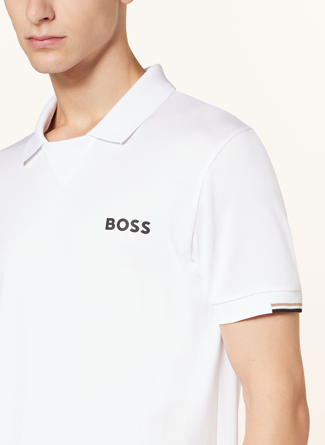 BOSS Funktions-Poloshirt PALLE, Farbe: WEISS (Bild 4)